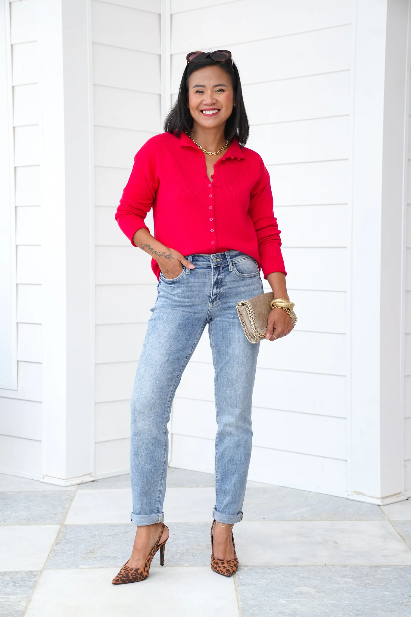 Judy Blue Work From Home Mid Rise Bleach Washed Boyfriends - Image 10
