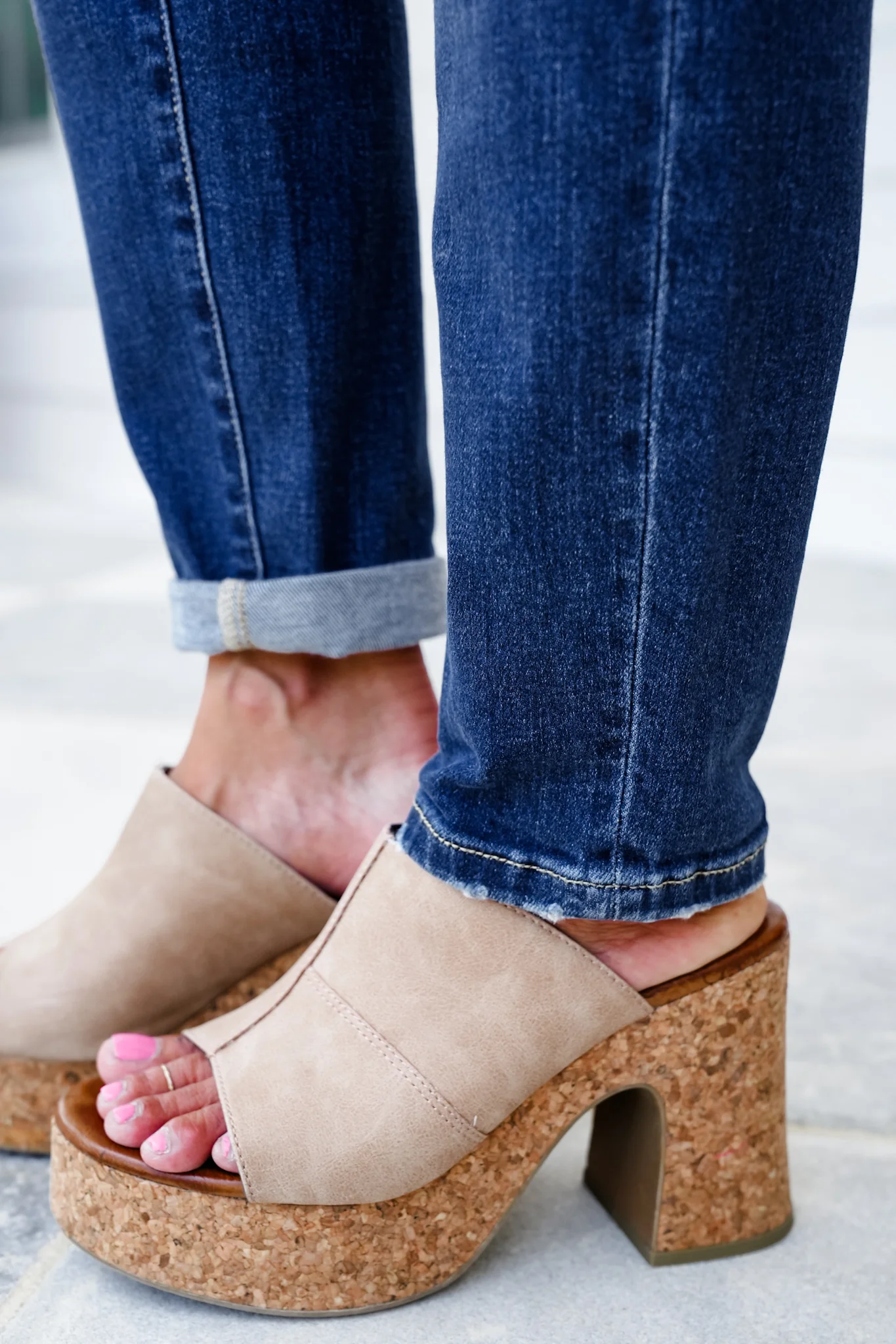 Restock! Judy Blue My Favorite Boyfriend Mid-Rise Dark Wash Non Distressed Cuffed Boyfriend Jeans - Image 6