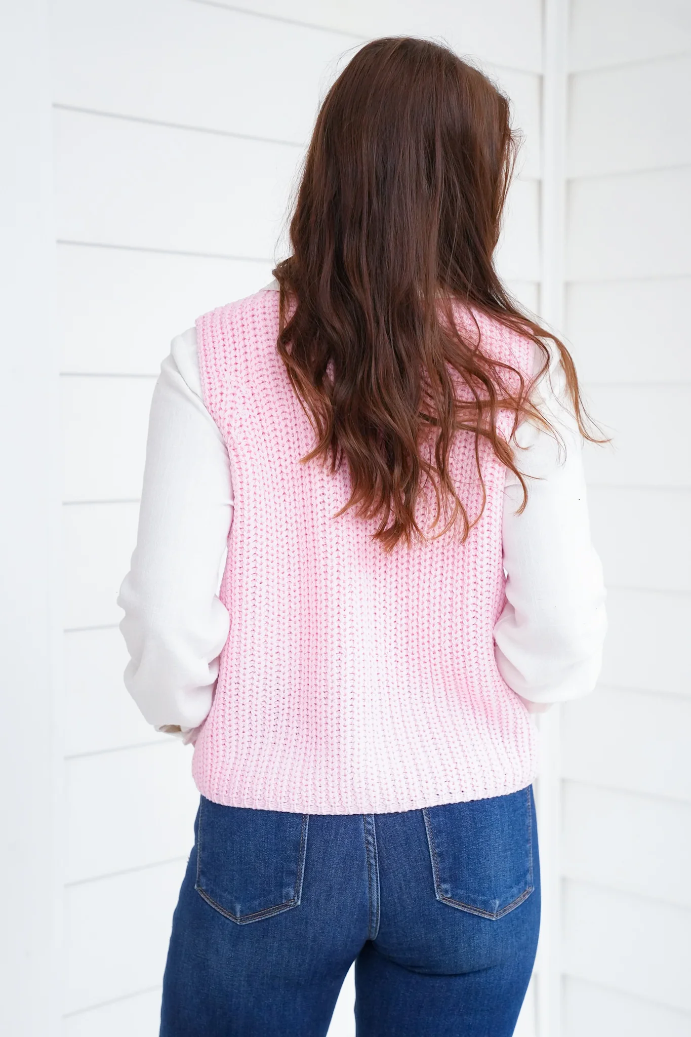 Knit Button Down Sweater Vest - Image 5