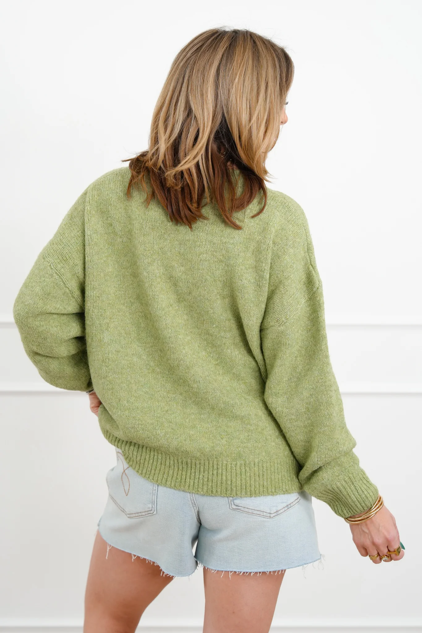Knit Long Sleeve Flying Duck Pullover Sweater - Image 8
