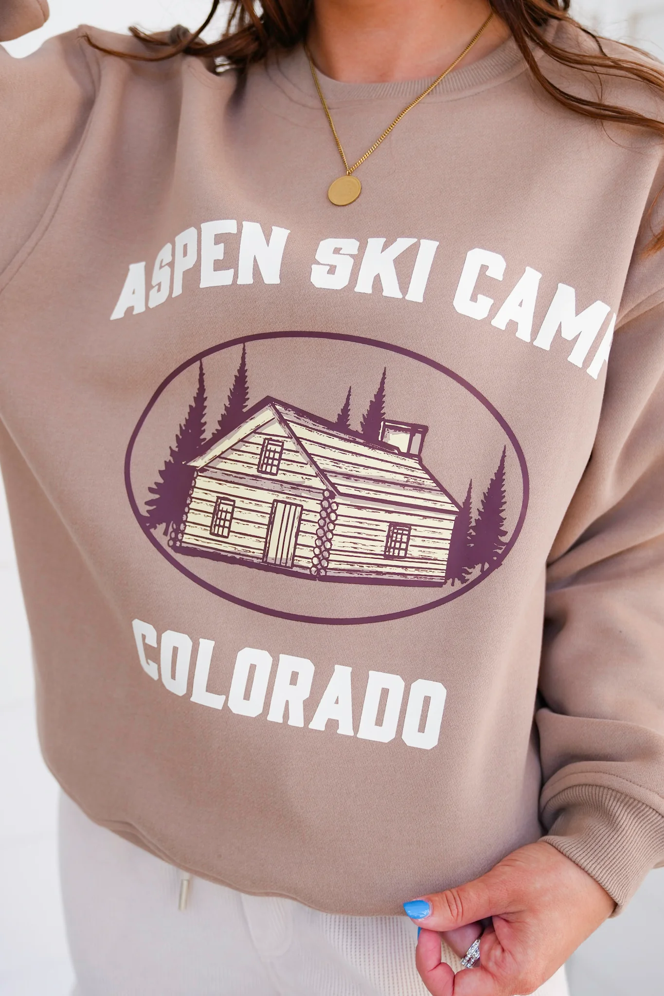 Long Sleeve "Aspen Ski Camp Colorado" Pullover Sweatshirt - Image 3