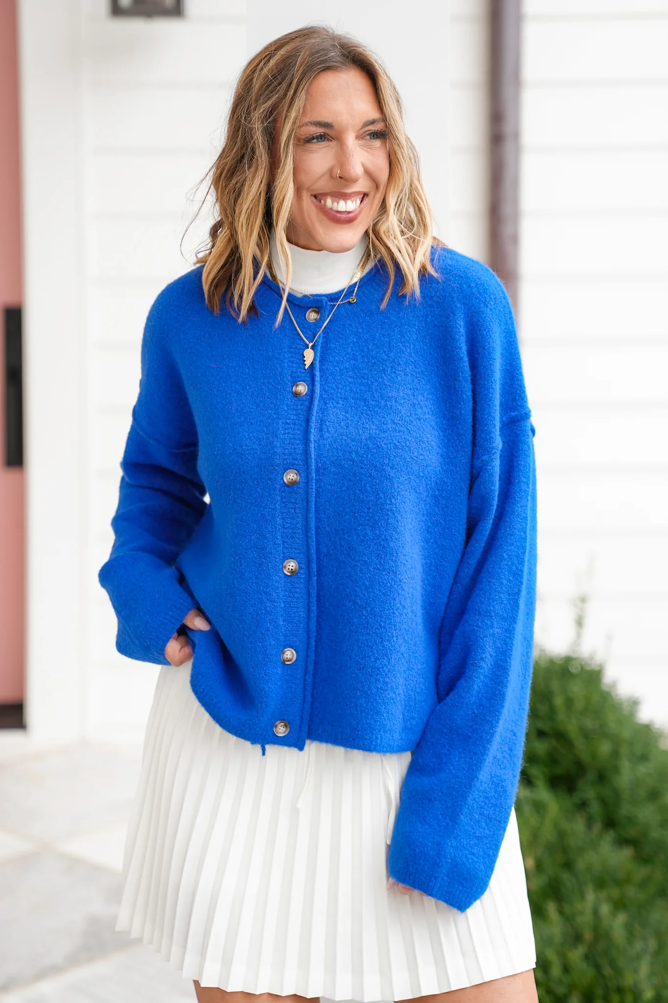 Long Sleeve Button Down Cardigan - Image 3