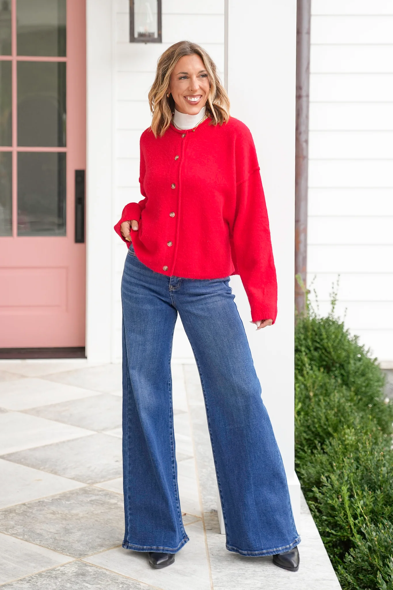Long Sleeve Button Down Cardigan - Image 4