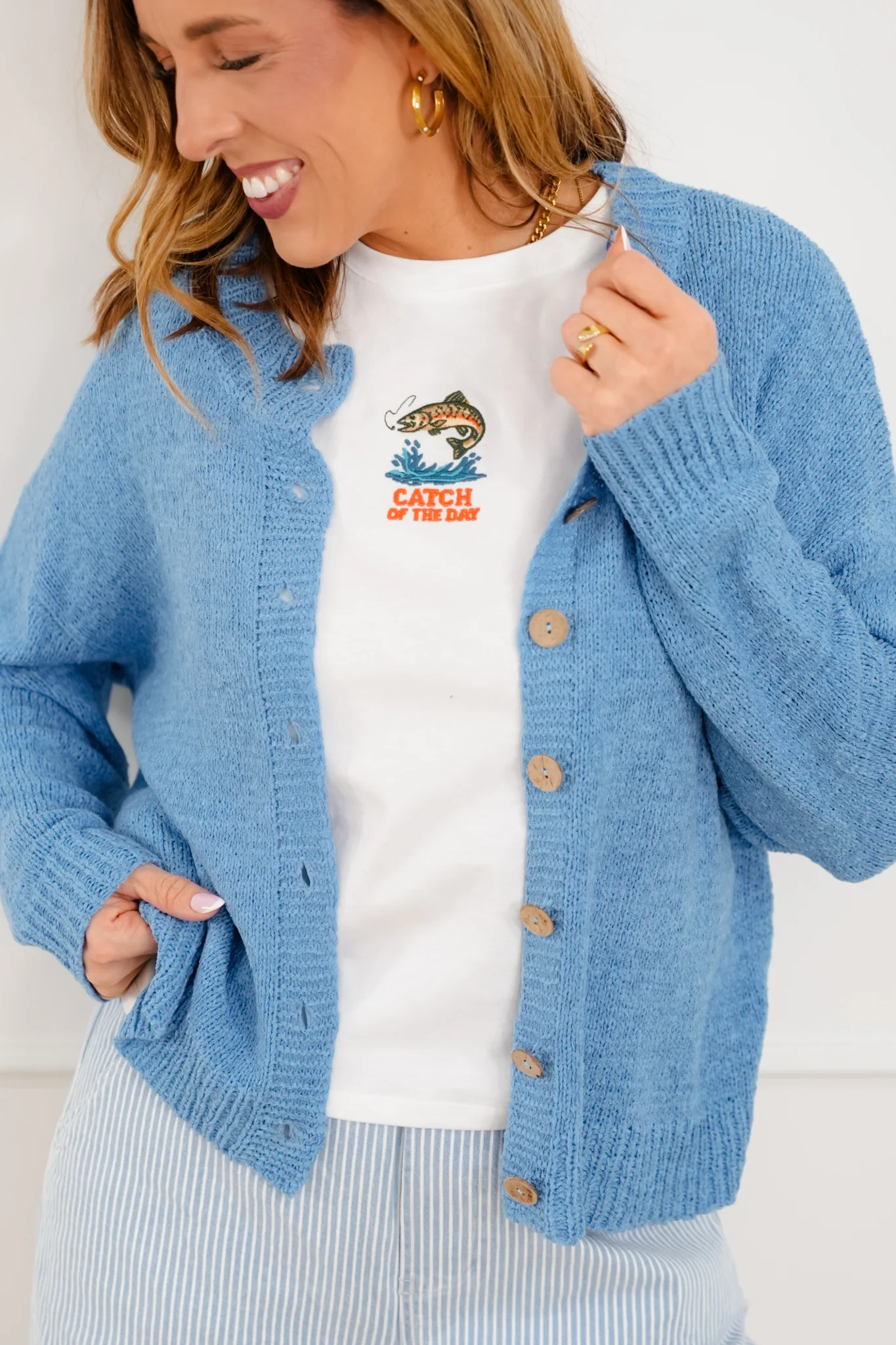 Long Sleeve Button Down Cardigan - Image 7