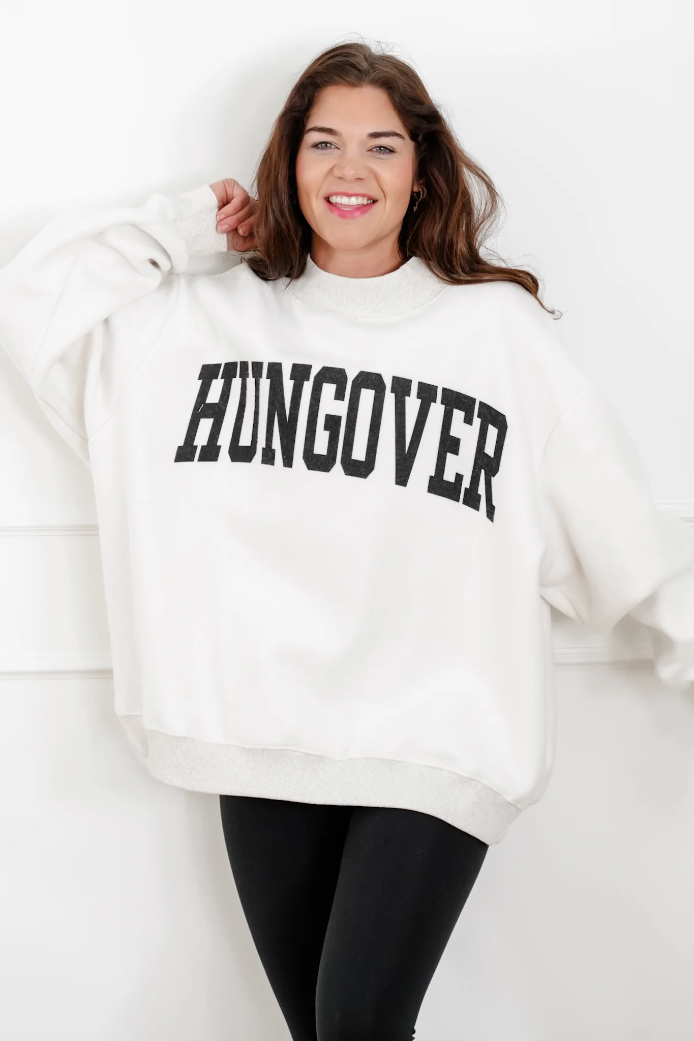 Long Sleeve Reversible "Cabernet/Hungover" Graphic Sweatshirt - Image 2