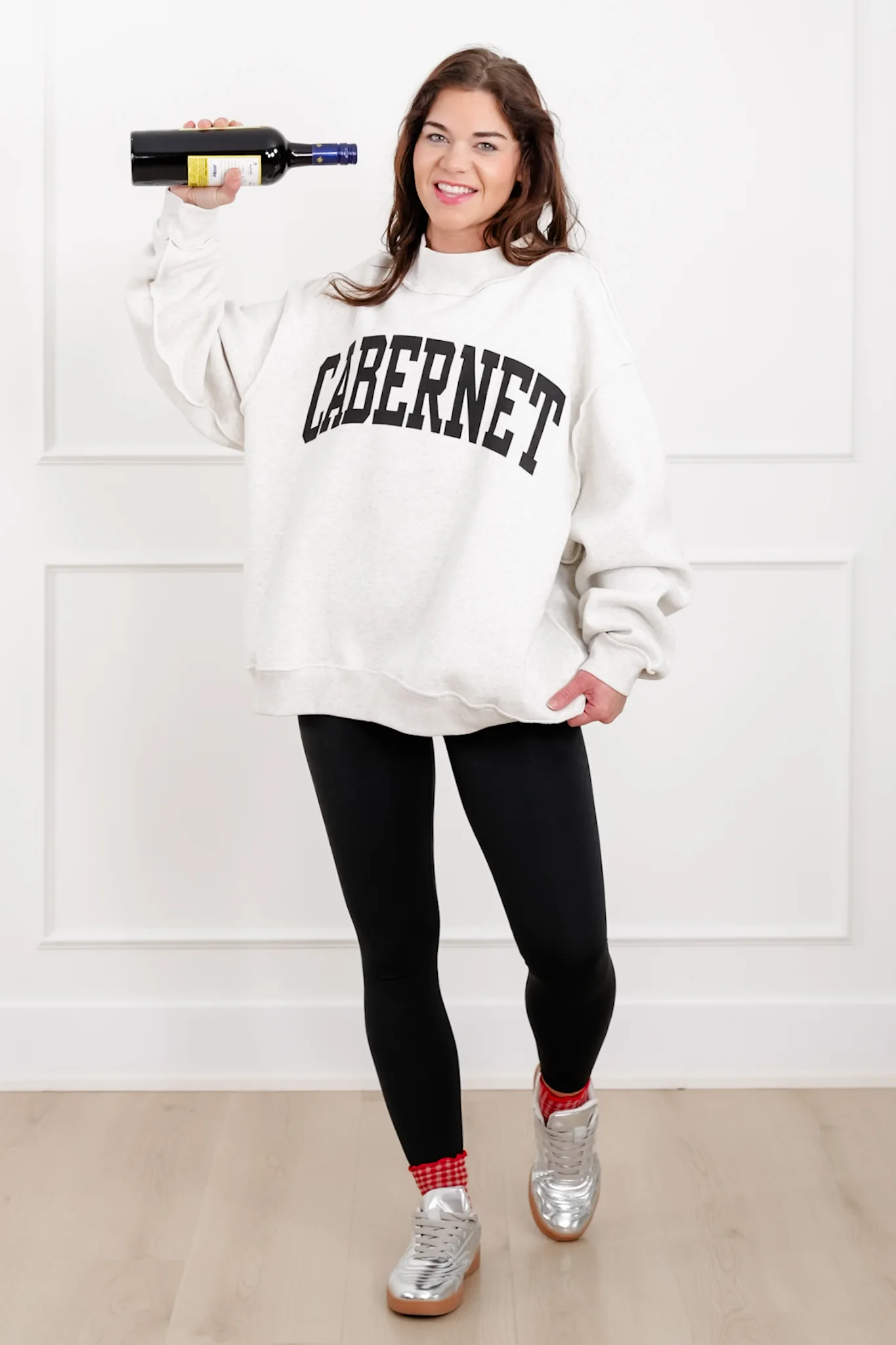 Long Sleeve Reversible "Cabernet/Hungover" Graphic Sweatshirt - Image 3