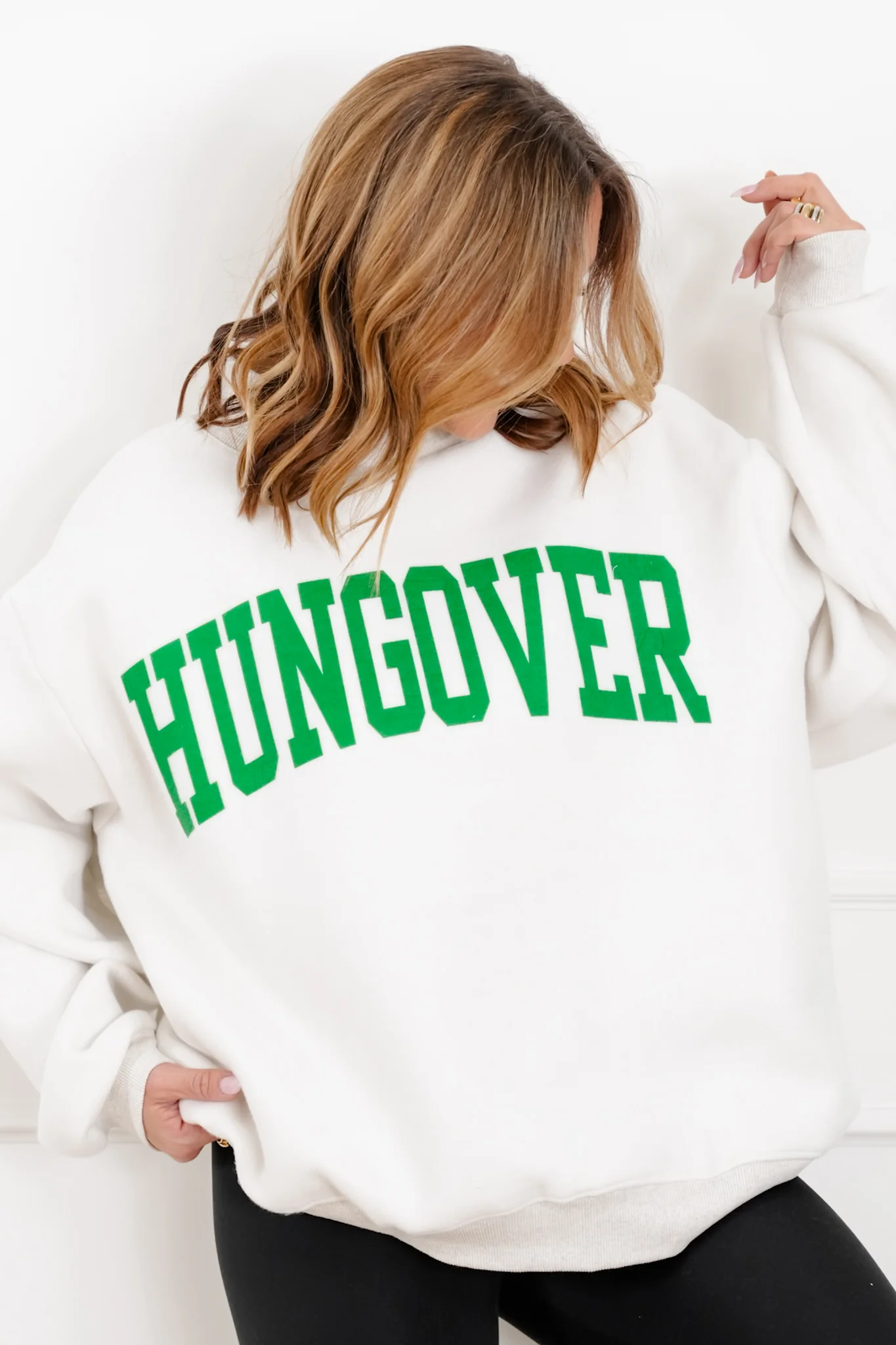 Long Sleeve Reversible "Chardonnay/Hungover" Graphic Sweatshirt - Image 2