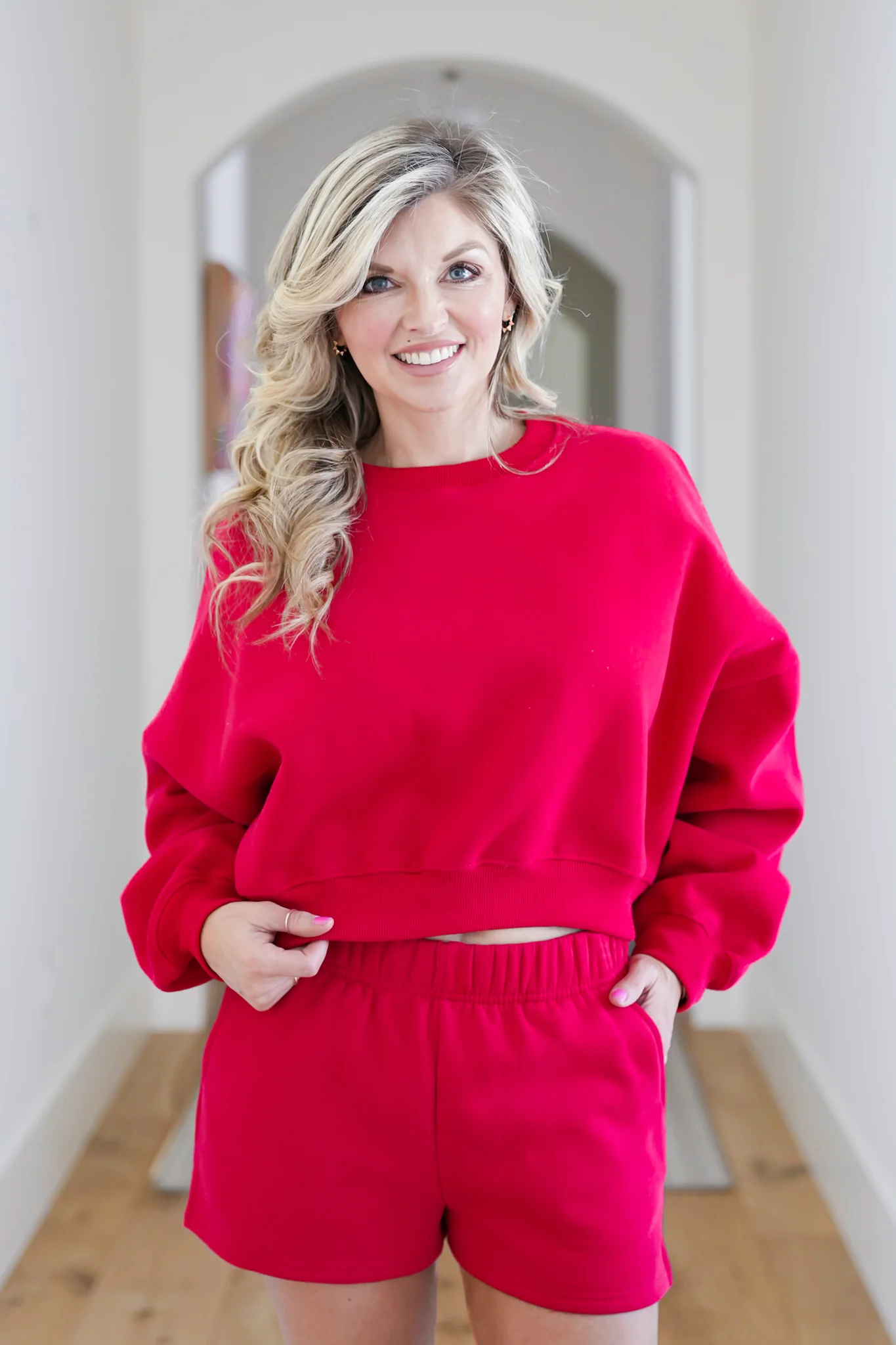 Long Sleeve Crew Neck Pullover Sweatshirt - Image 3