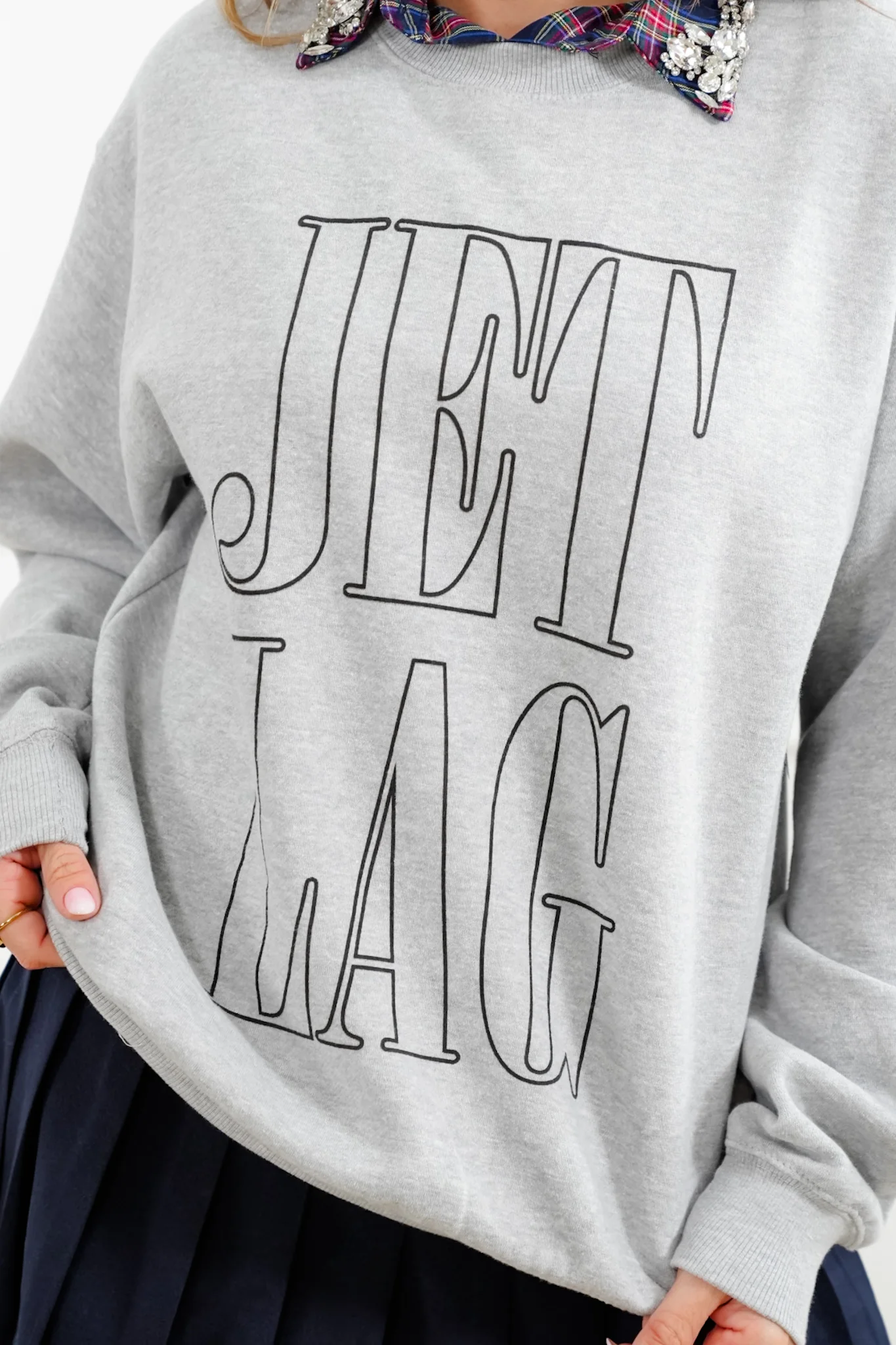 Long Sleeve "Jet Lag" Graphic Sweatshirt - Image 3