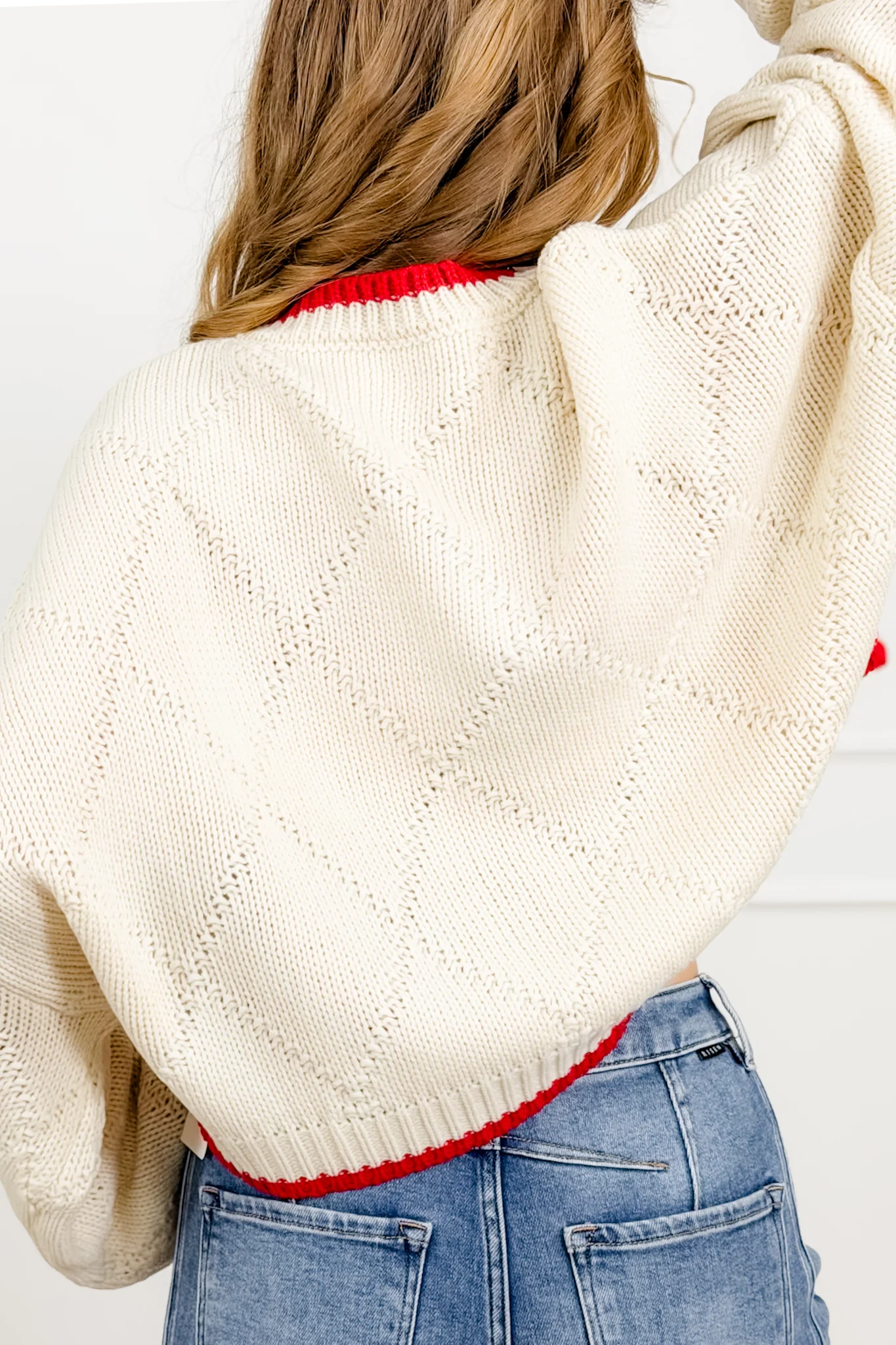 Long Sleeve Kissing Fish Knit Sweater - Image 4