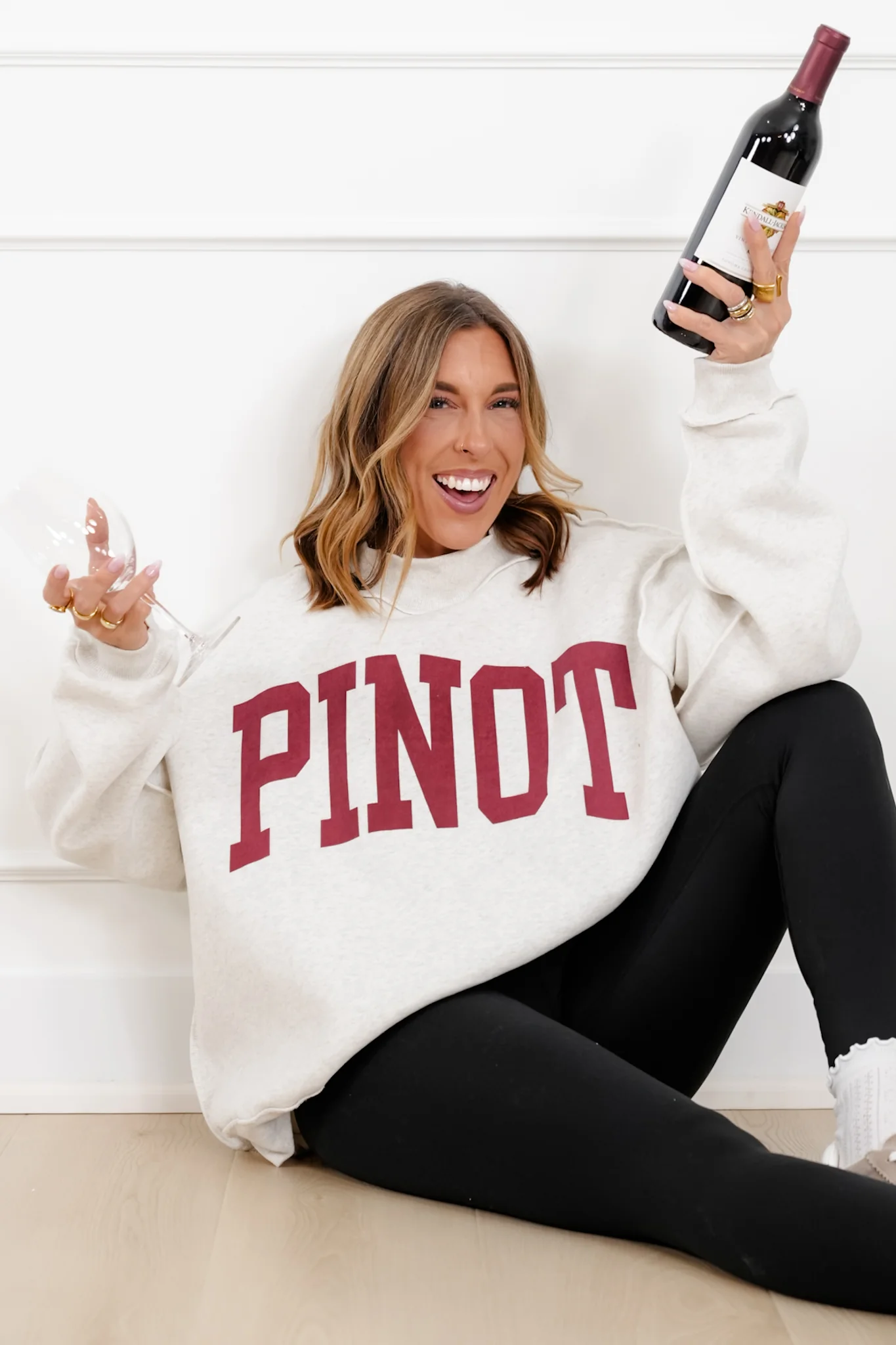 Long Sleeve Reversible "Pinot/Hungover" Graphic Sweatshirt - Image 3