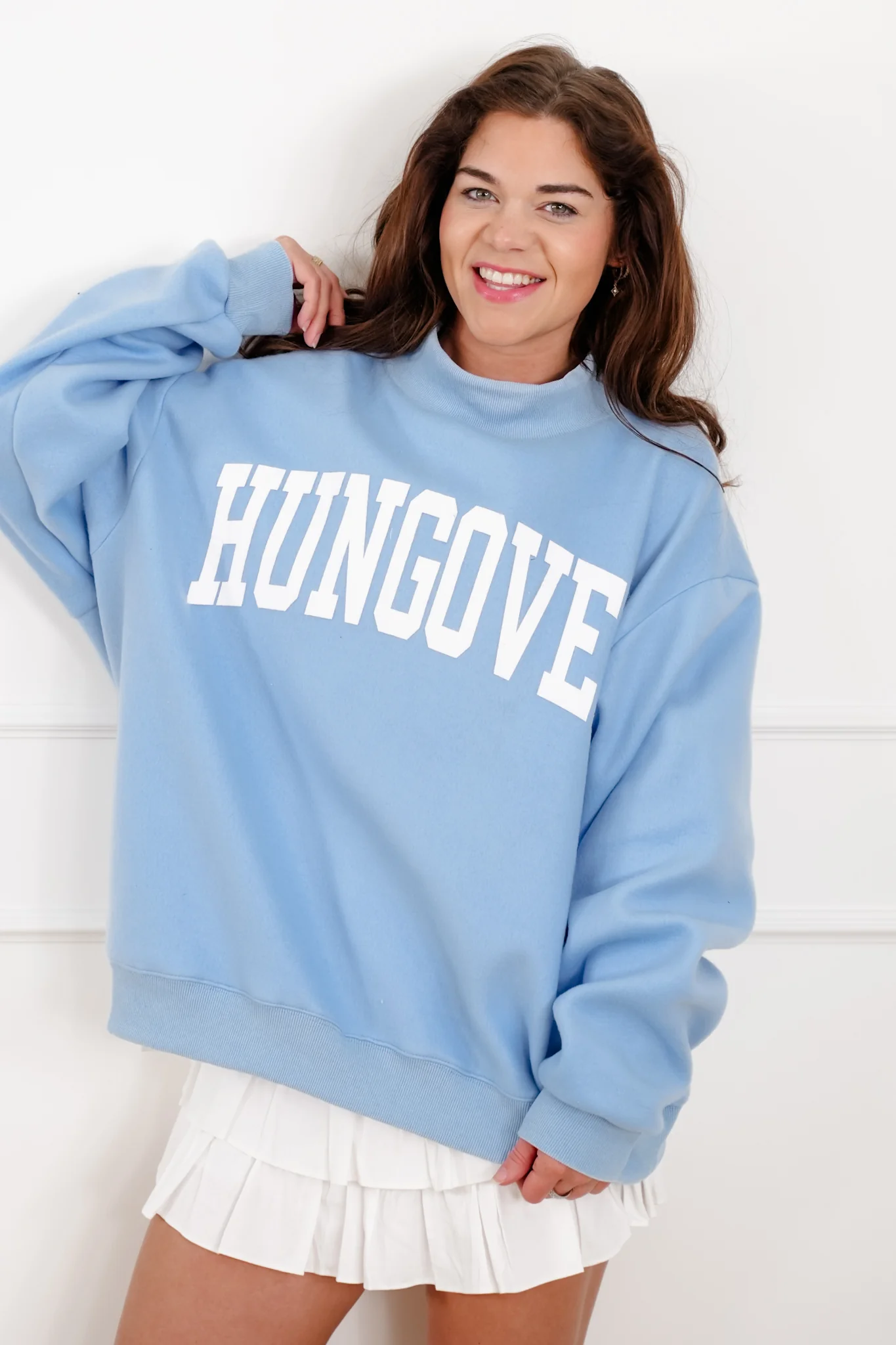 Long Sleeve Reversible "Prosecco/Hungover" Graphic Sweatshirt - Image 2