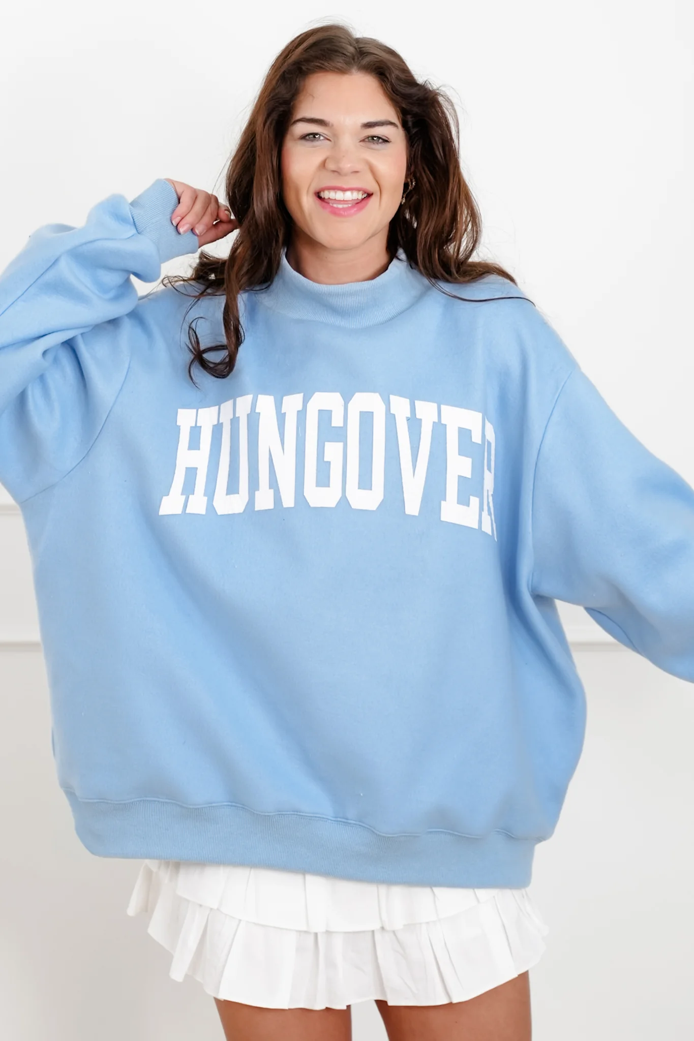 Long Sleeve Reversible "Prosecco/Hungover" Graphic Sweatshirt - Image 4