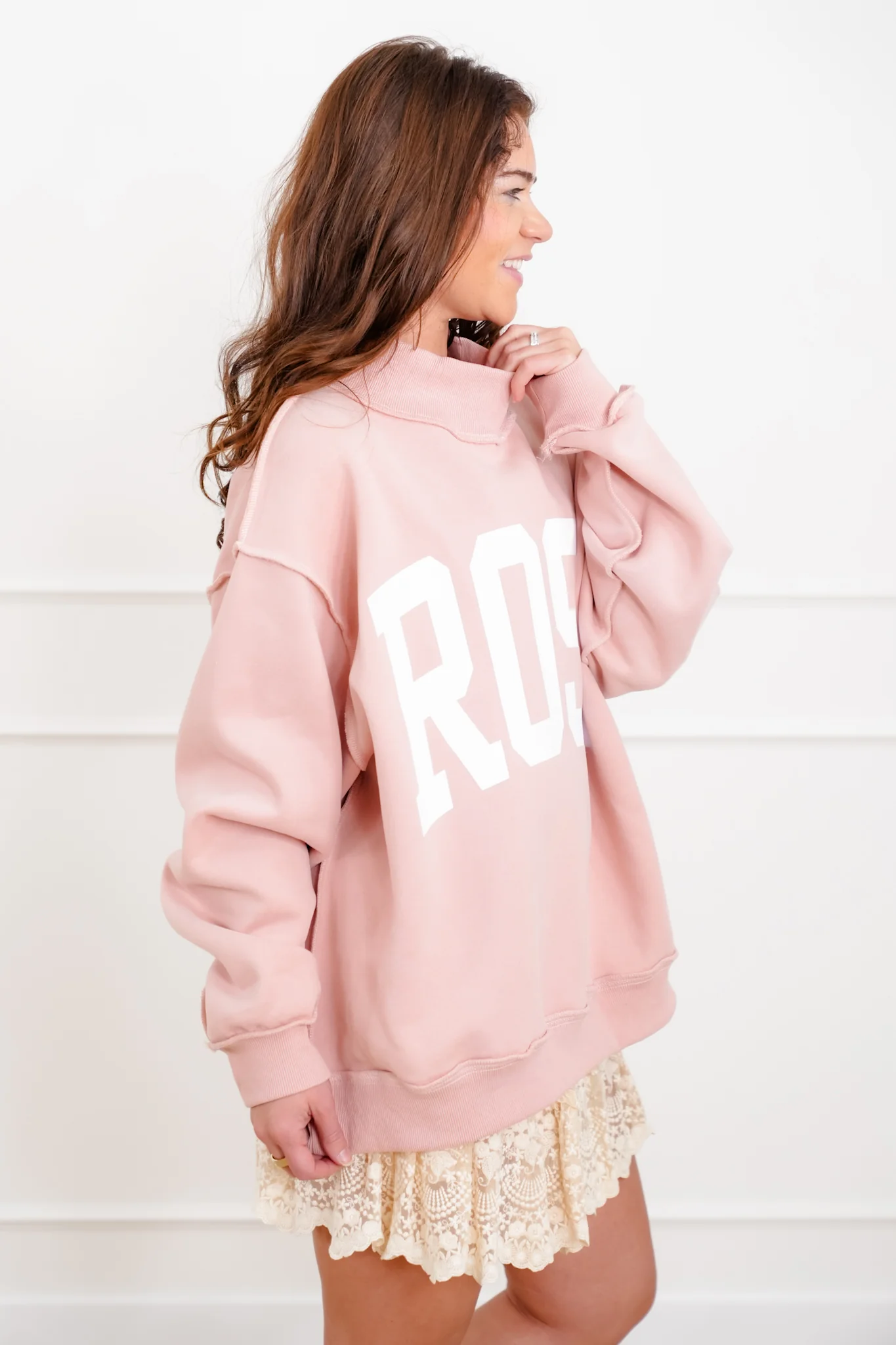 Long Sleeve Reversible "Rose'/Hungover" Graphic Sweatshirt - Image 5
