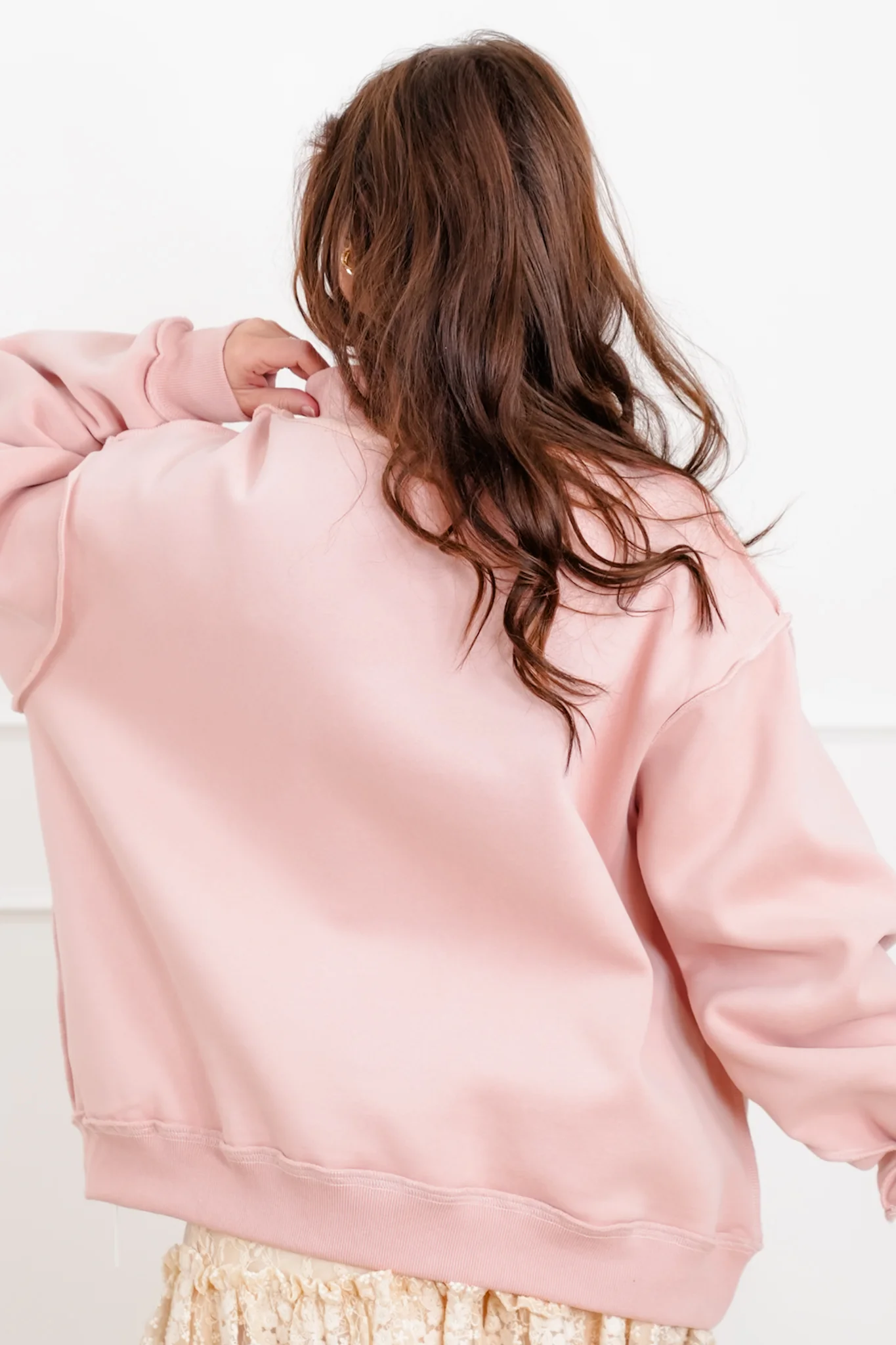 Long Sleeve Reversible "Rose'/Hungover" Graphic Sweatshirt - Image 6