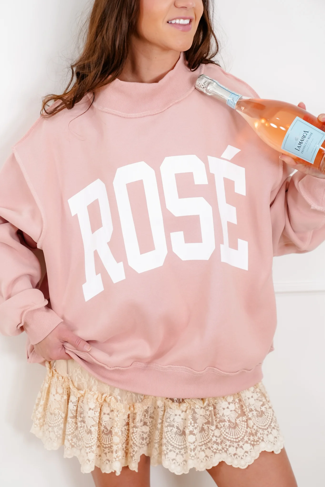Long Sleeve Reversible "Rose'/Hungover" Graphic Sweatshirt - Image 7