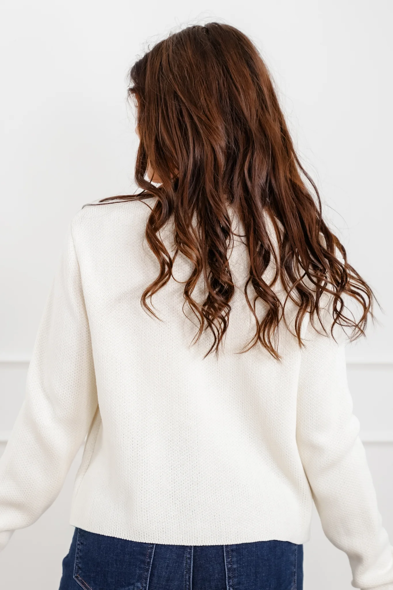Long Sleeve Single Button Cardigan Sweater - Image 8