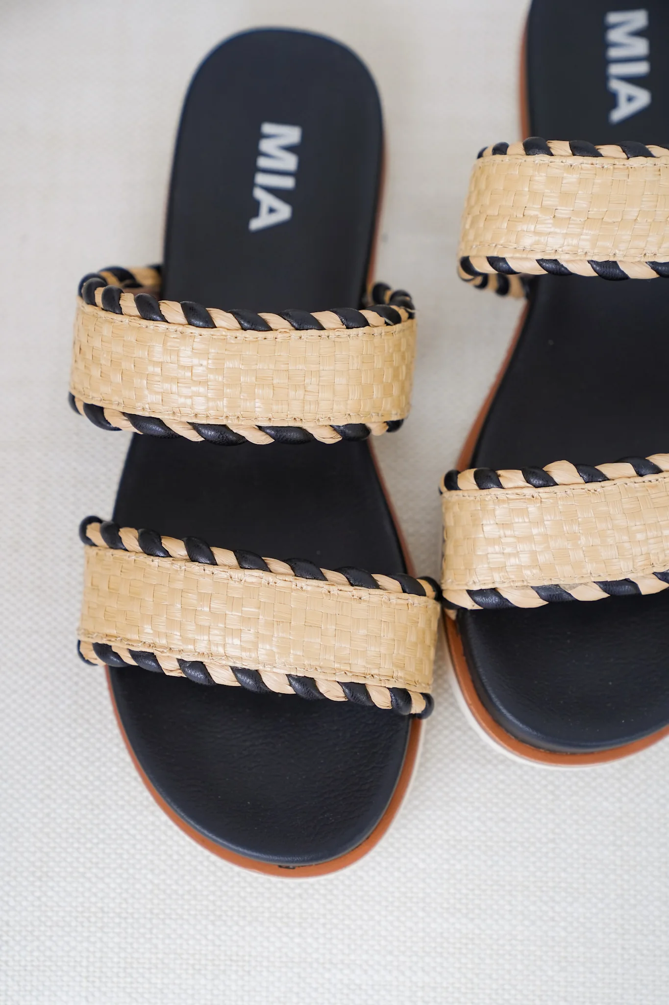 MIA Braided Double Strap Woven Slide Sandal - Image 3