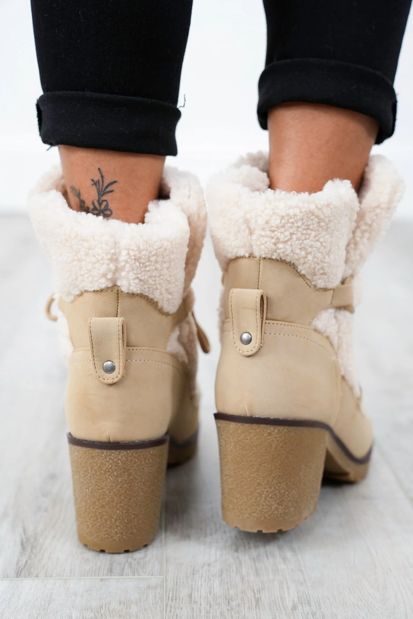 MIA Chic Ankle Boot with Sherpa Lining - Image 10