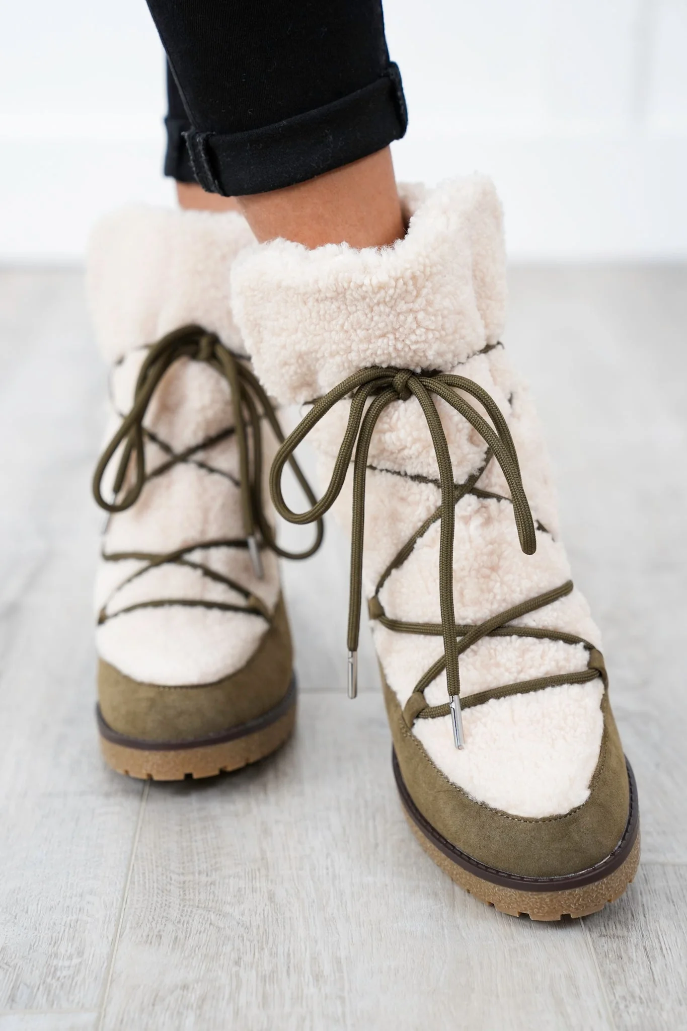 MIA Chic Ankle Boot with Sherpa Lining - Image 11