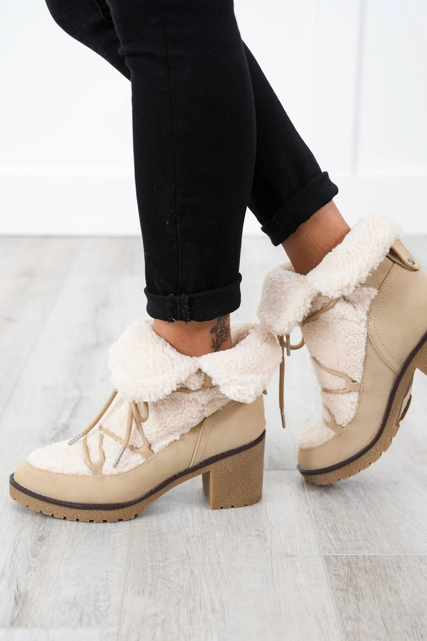 MIA Chic Ankle Boot with Sherpa Lining - Image 12