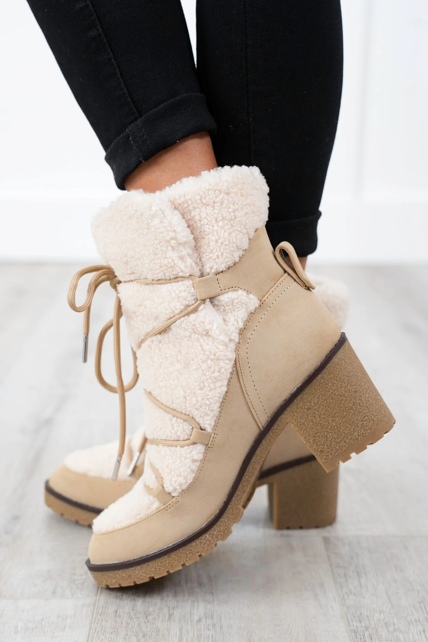 MIA Chic Ankle Boot with Sherpa Lining - Image 8
