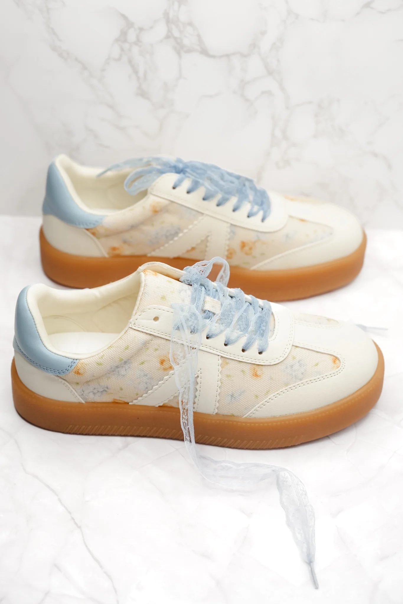 MIA Floral Print Mixed Material Sneaker - Image 2
