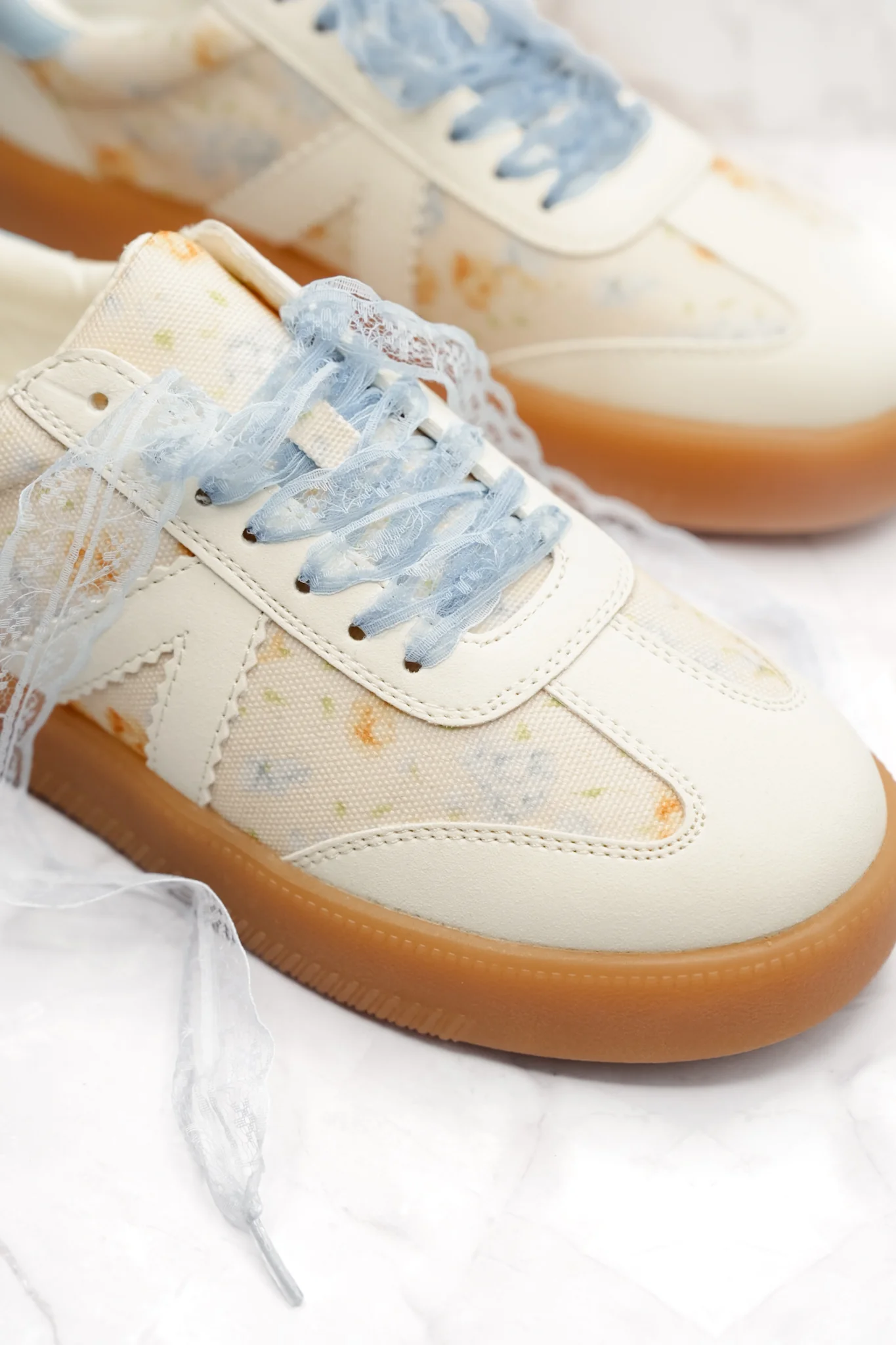 MIA Floral Print Mixed Material Sneaker - Image 3
