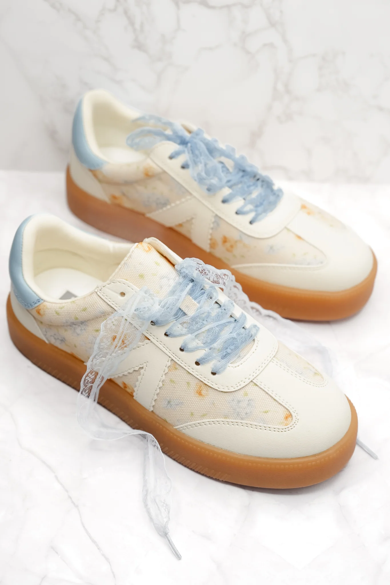 MIA Floral Print Mixed Material Sneaker - Image 4