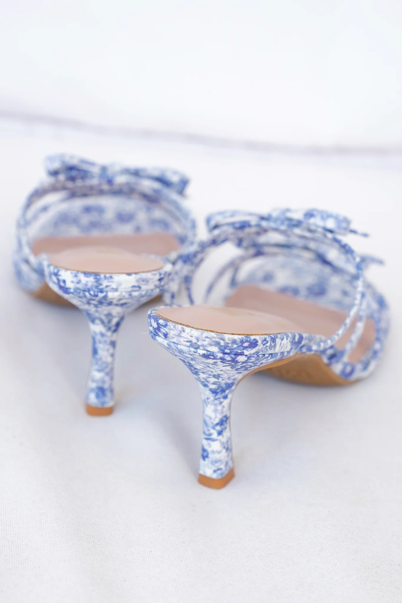 MIA Floral Strappy High Heel Sandals with Bow Detail - Image 5