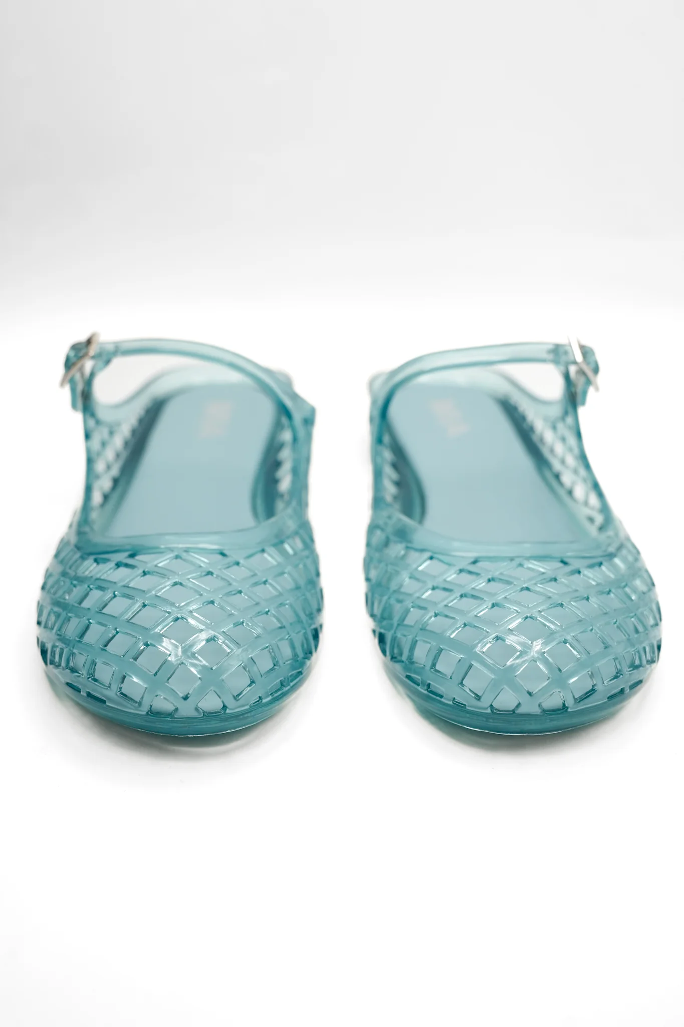 MIA Glossy Jelly Cage Flats with Buckle Strap - Image 10