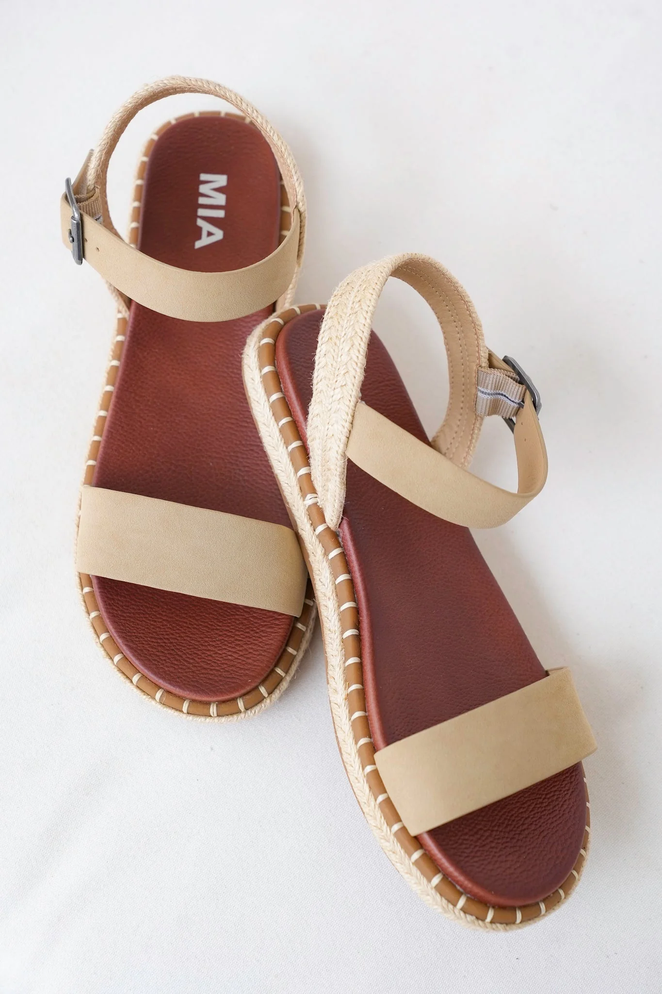 MIA Leather Strap Espadrille Sandals - Image 3