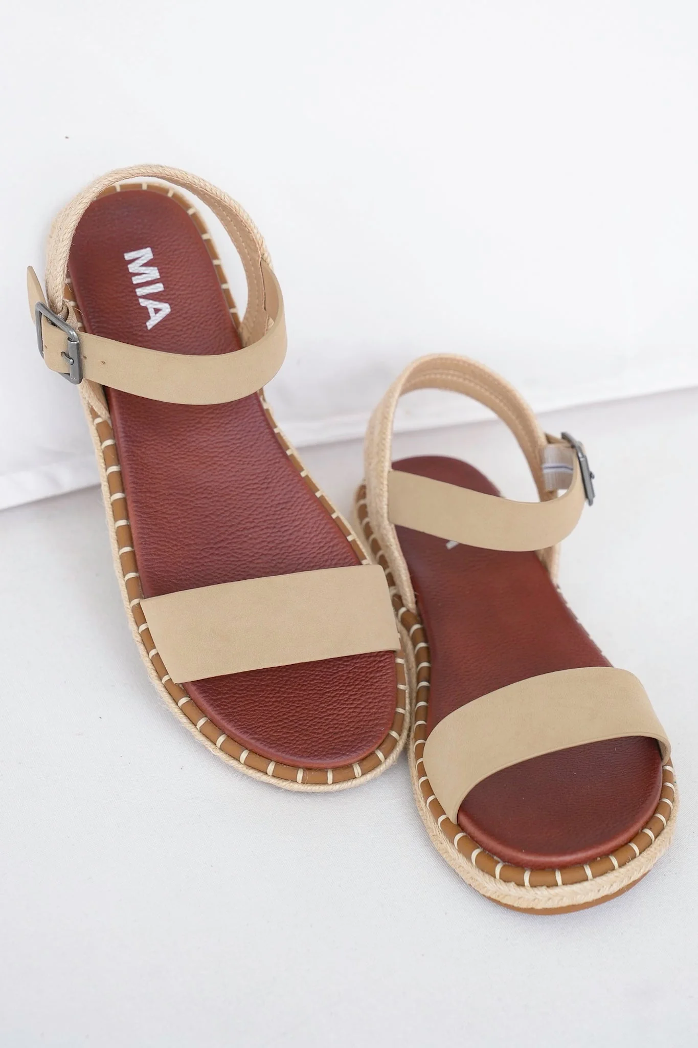 MIA Leather Strap Espadrille Sandals - Image 7