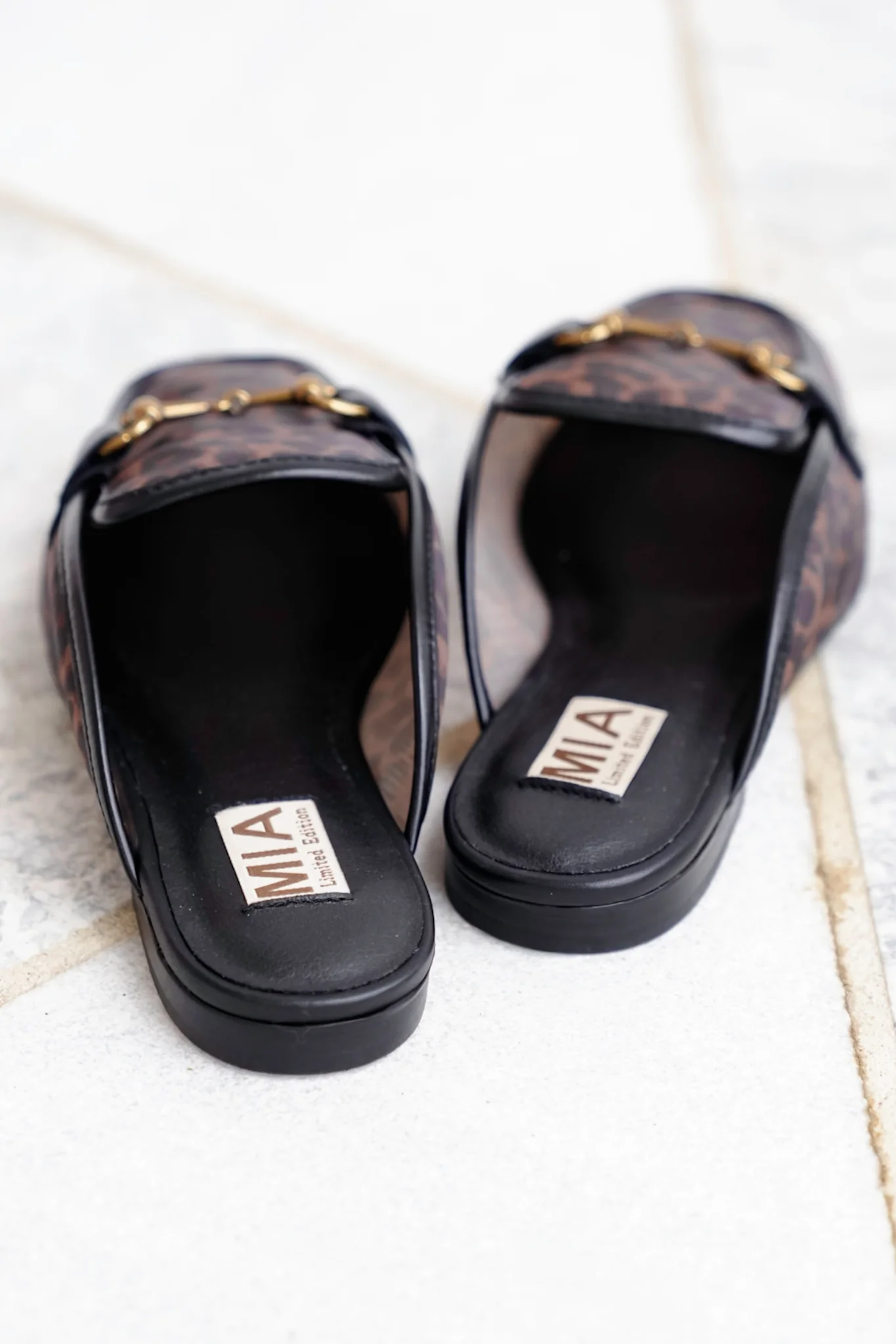MIA Leopard Mesh Slip On Mule - Image 5
