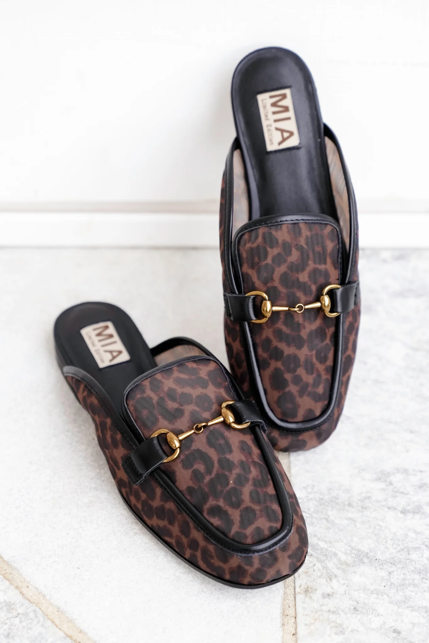 MIA Leopard Mesh Slip On Mule - Image 6