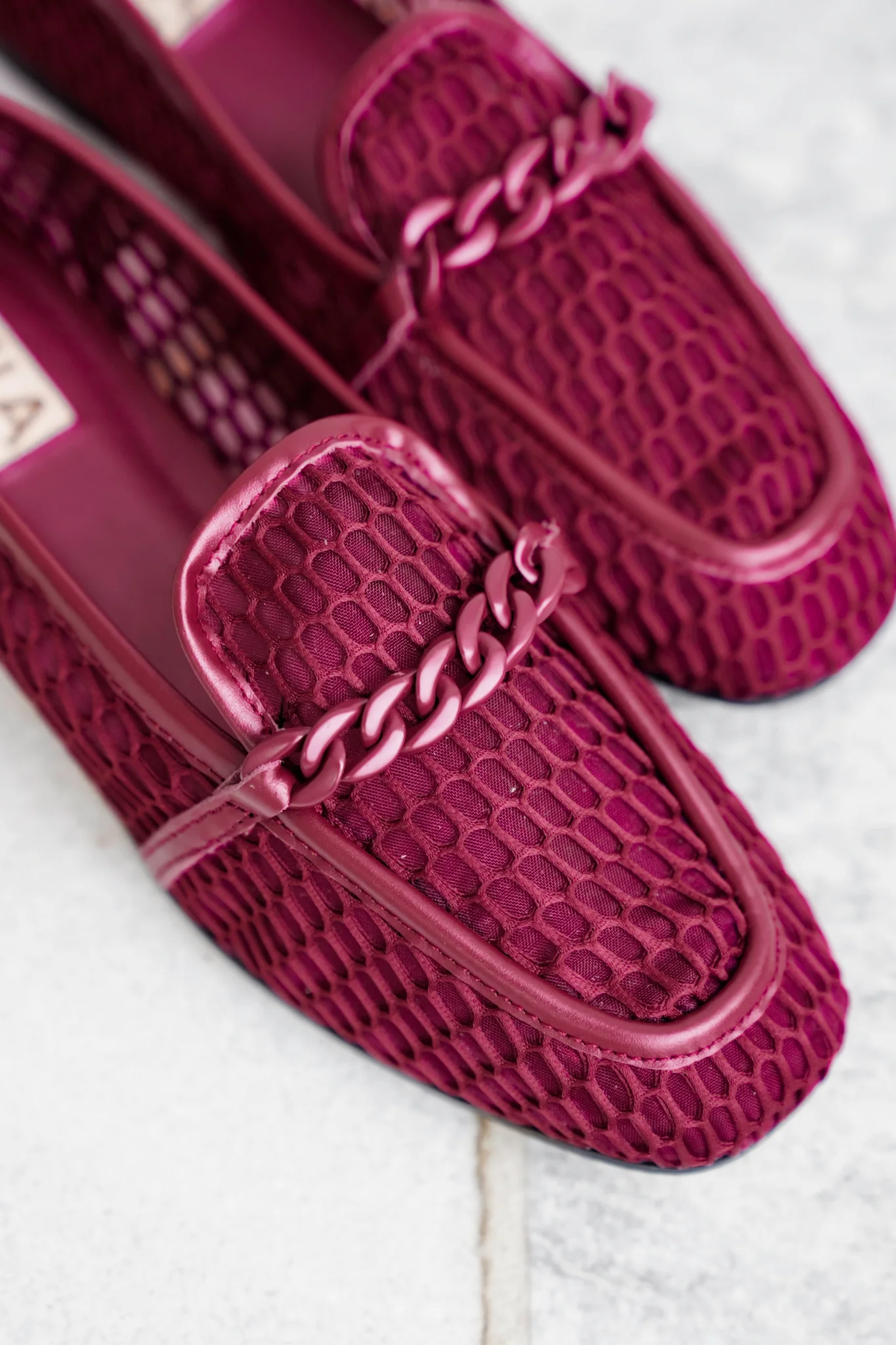 MIA Lightweight Mesh Loafer with Chain - Image 2