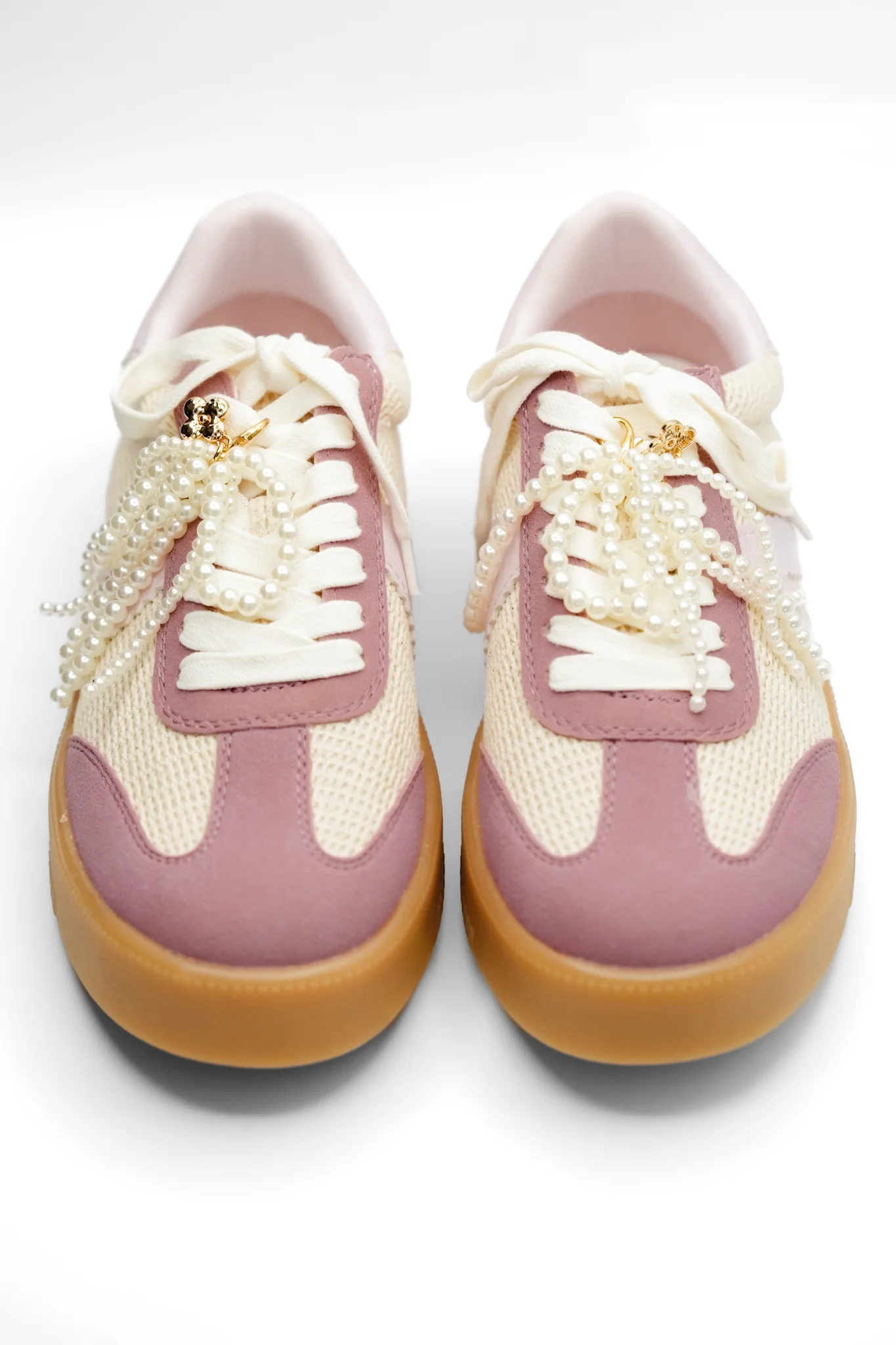 MIA Mesh Panel Fashion Sneaker with Decorative Pearl Accent - Image 6