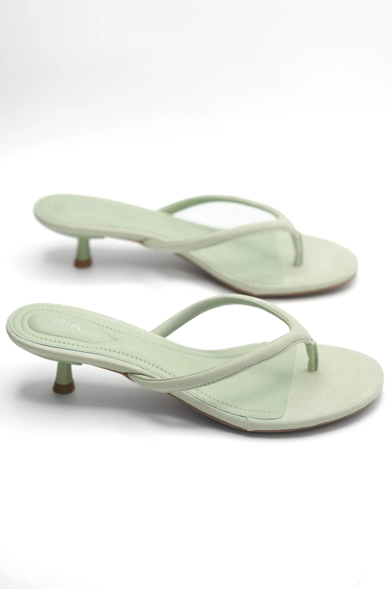 MIA Minimal Thong Kitten Heel Sandal with Slim Strap Design - Image 6