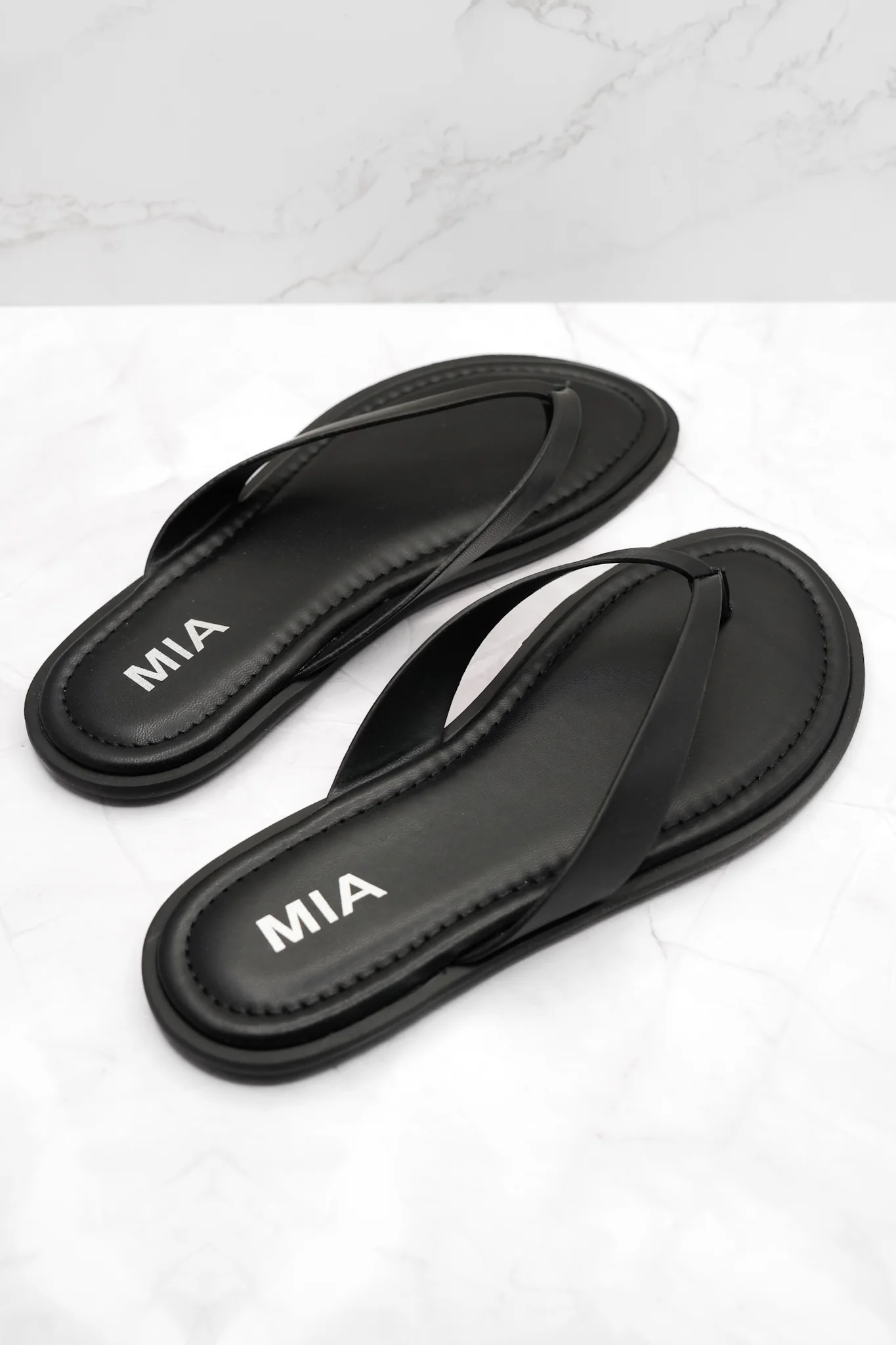 MIA Minimal Vegan Leather Thong Sandal - Image 4