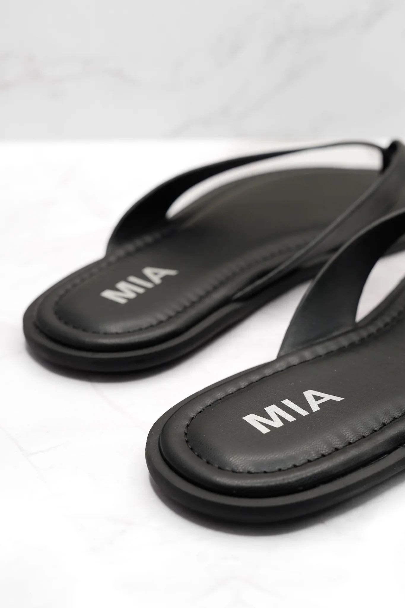 MIA Minimal Vegan Leather Thong Sandal - Image 5