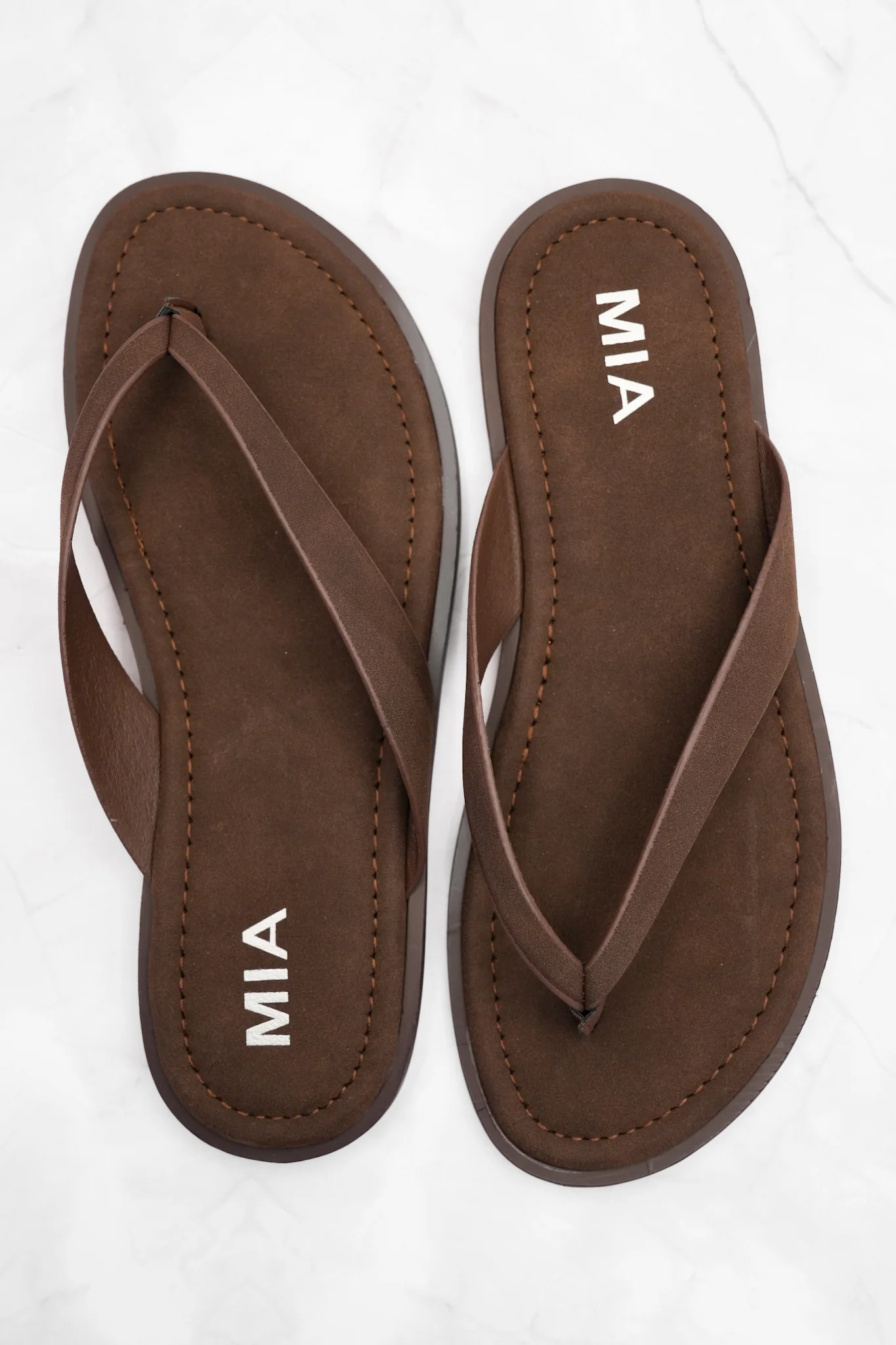 MIA Minimal Vegan Suede Thong Sandal - Image 5