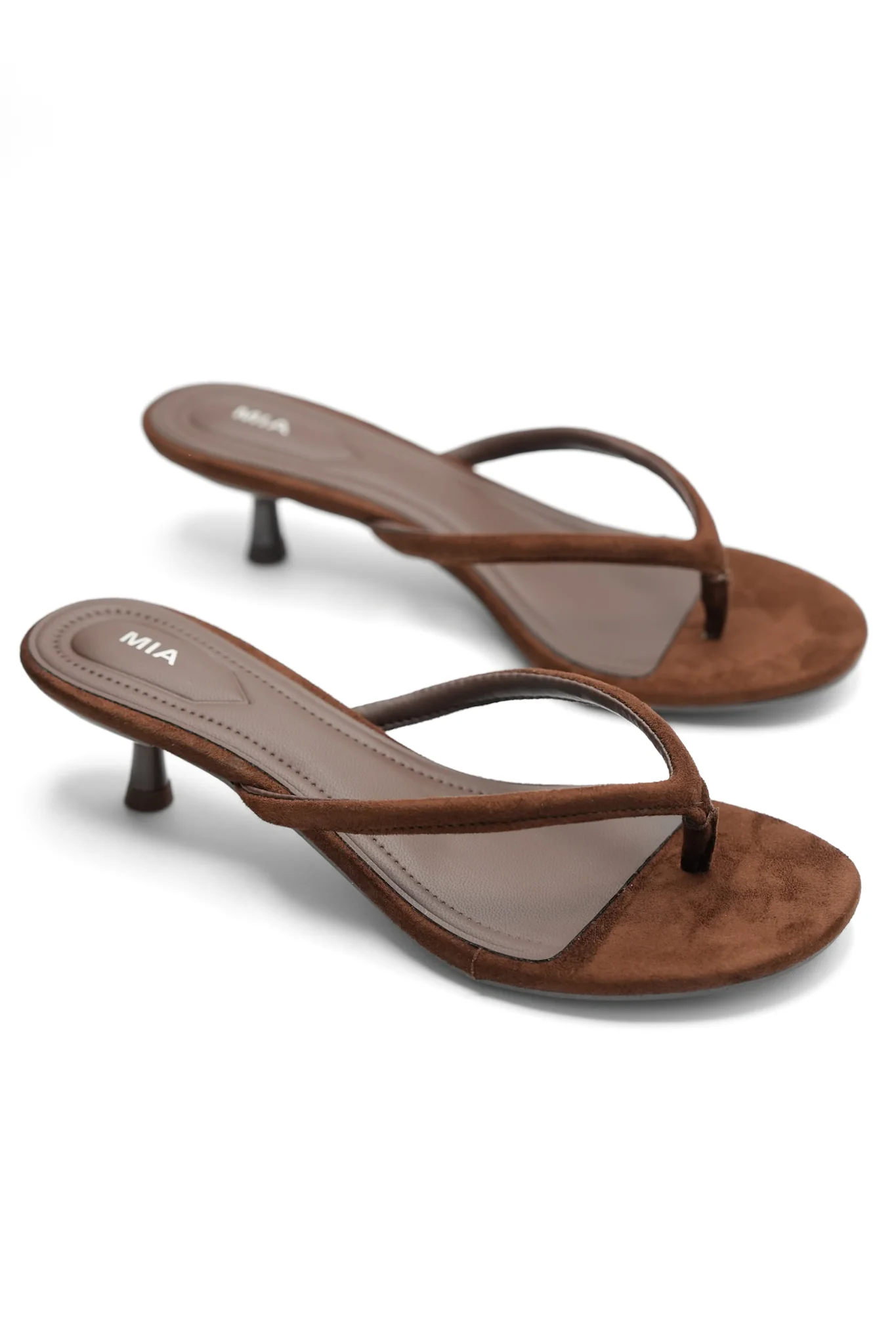 MIA Sleek Slip On Flip Flop Heel Sandal - Image 2