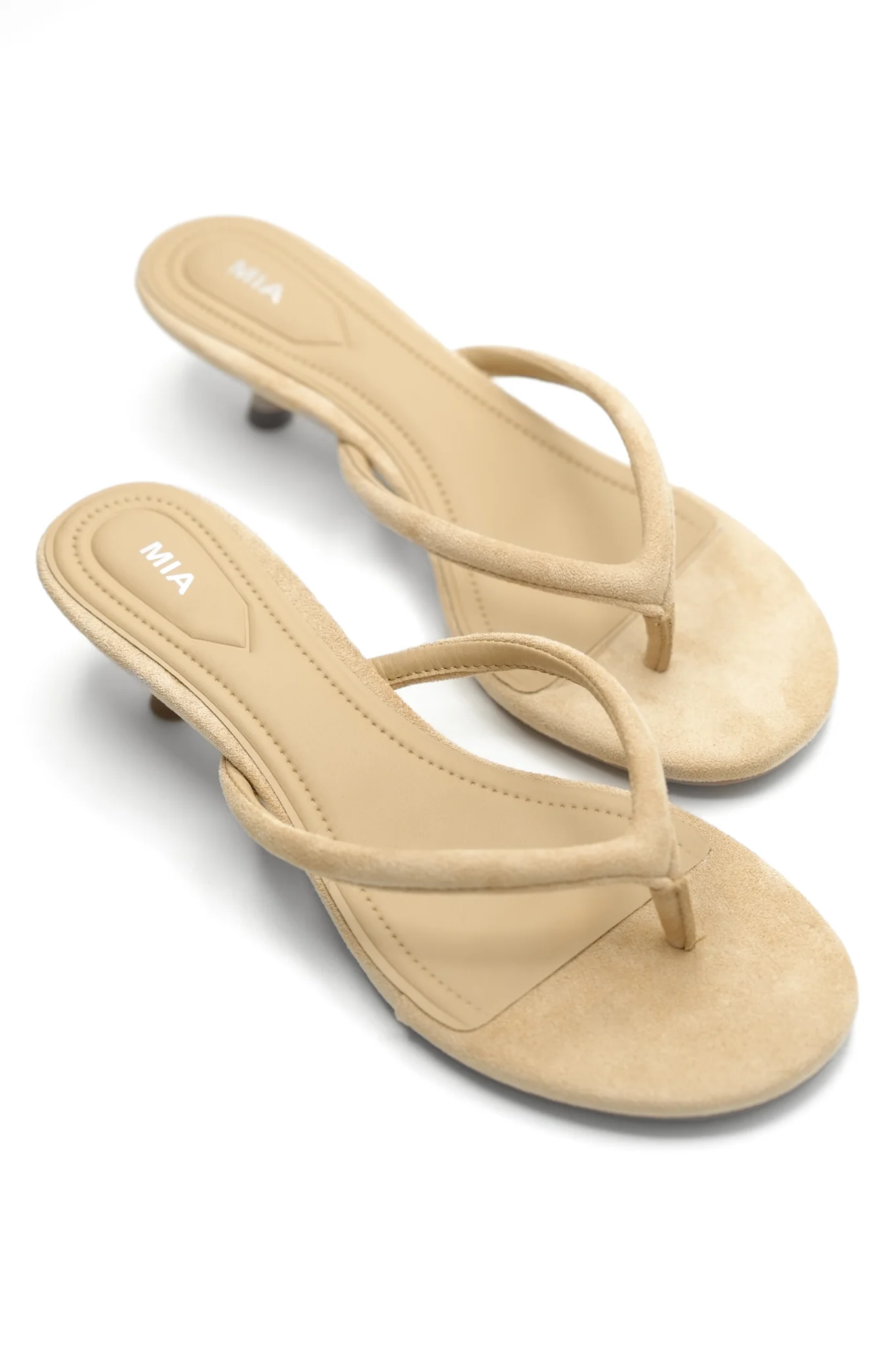 MIA Sleek Slip On Flip Flop Heel Sandal - Image 4