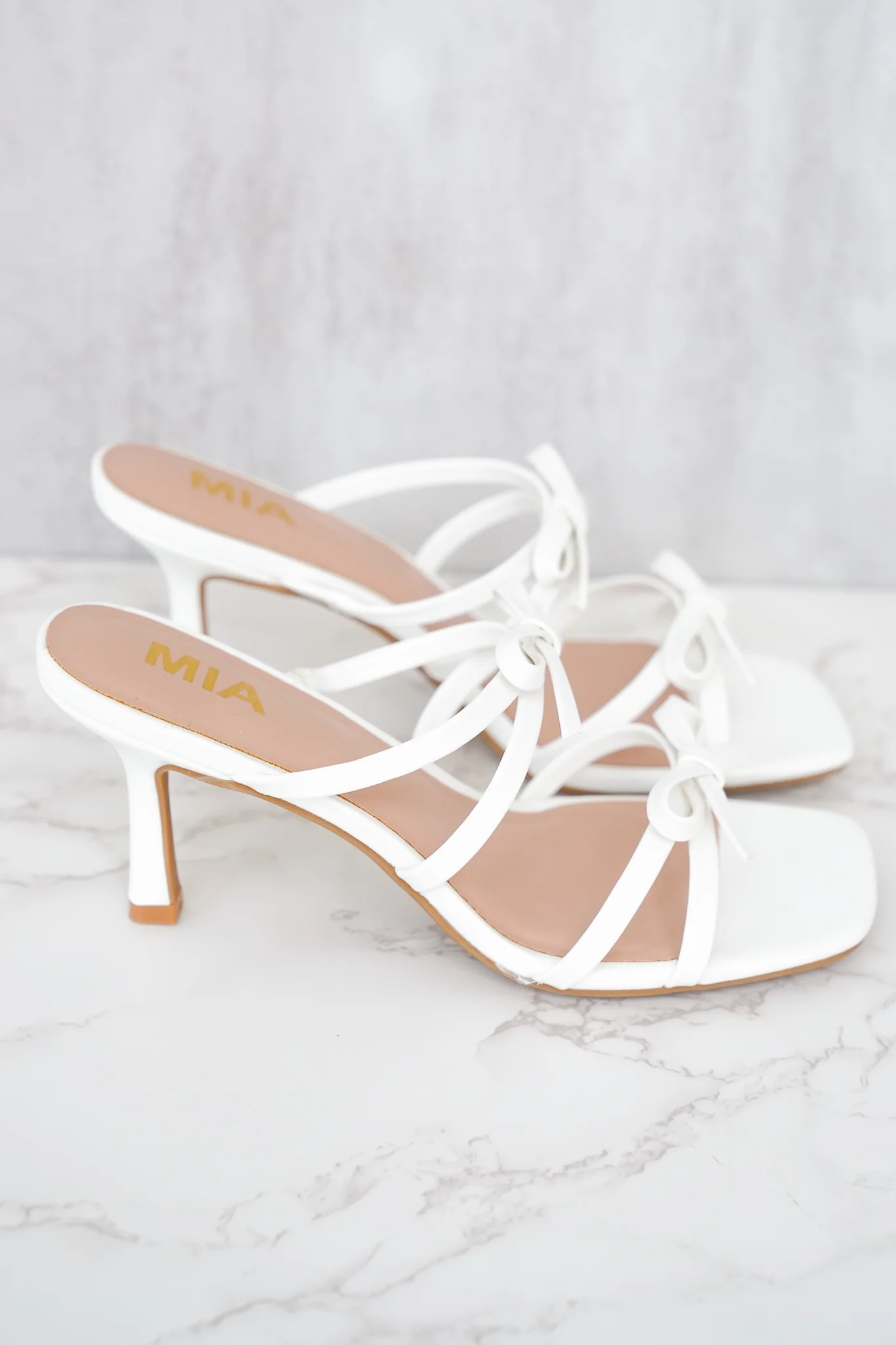 MIA Strappy High Heel Sandals with Bow Detail - Image 4