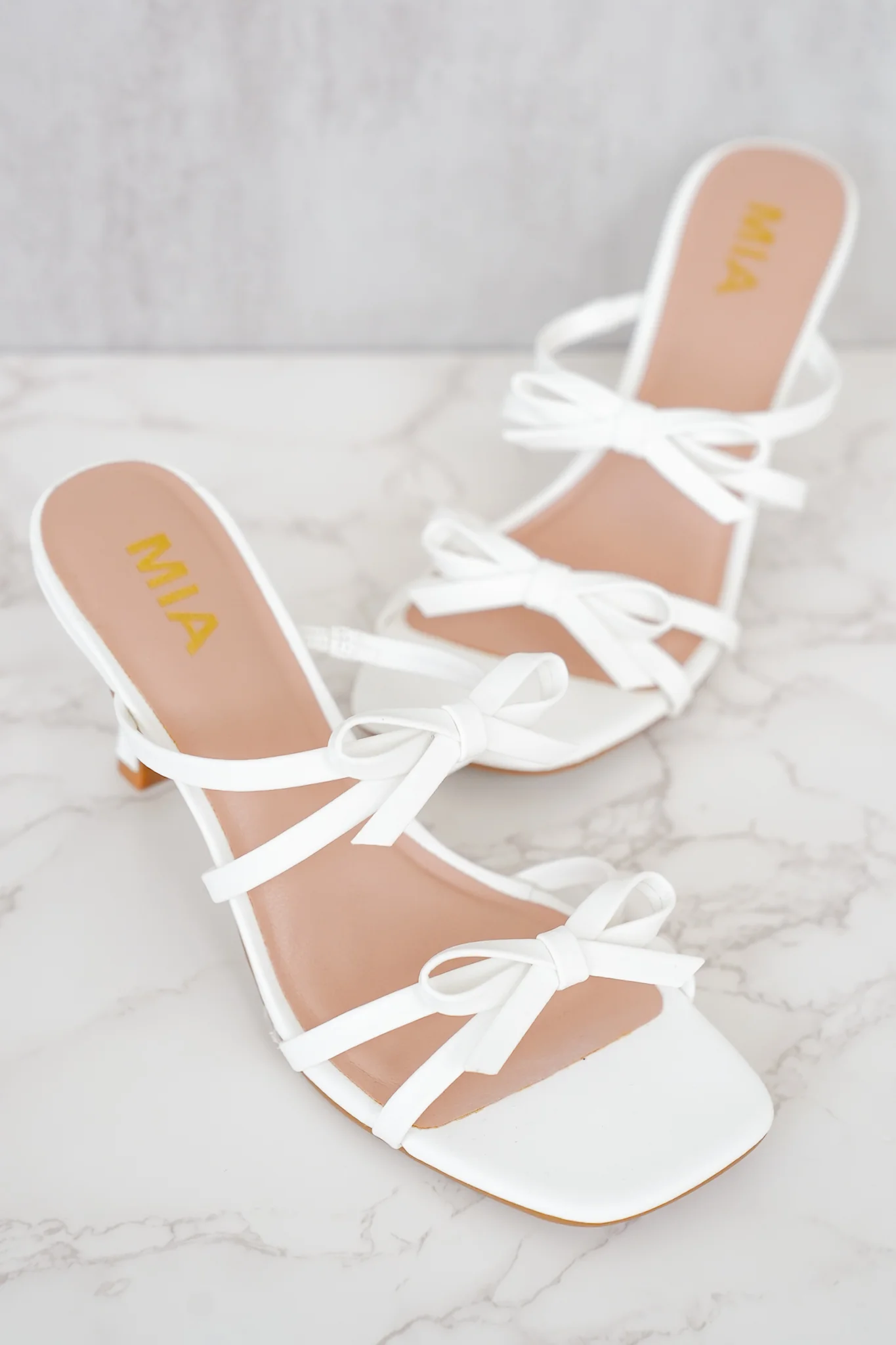 MIA Strappy High Heel Sandals with Bow Detail - Image 6