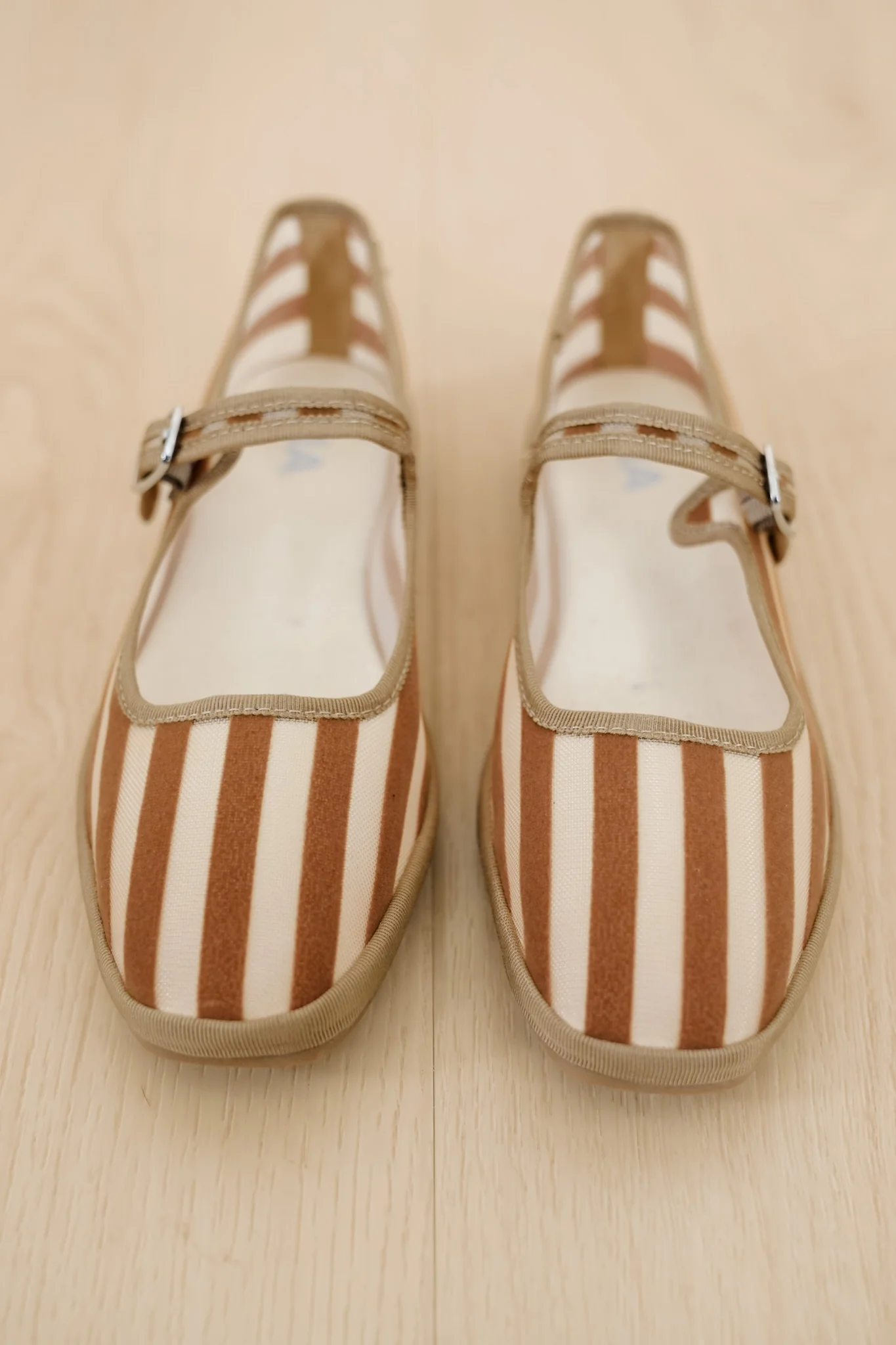 MIA Striped Canvas Mary Jane Flat with Buckle Strap - Image 5