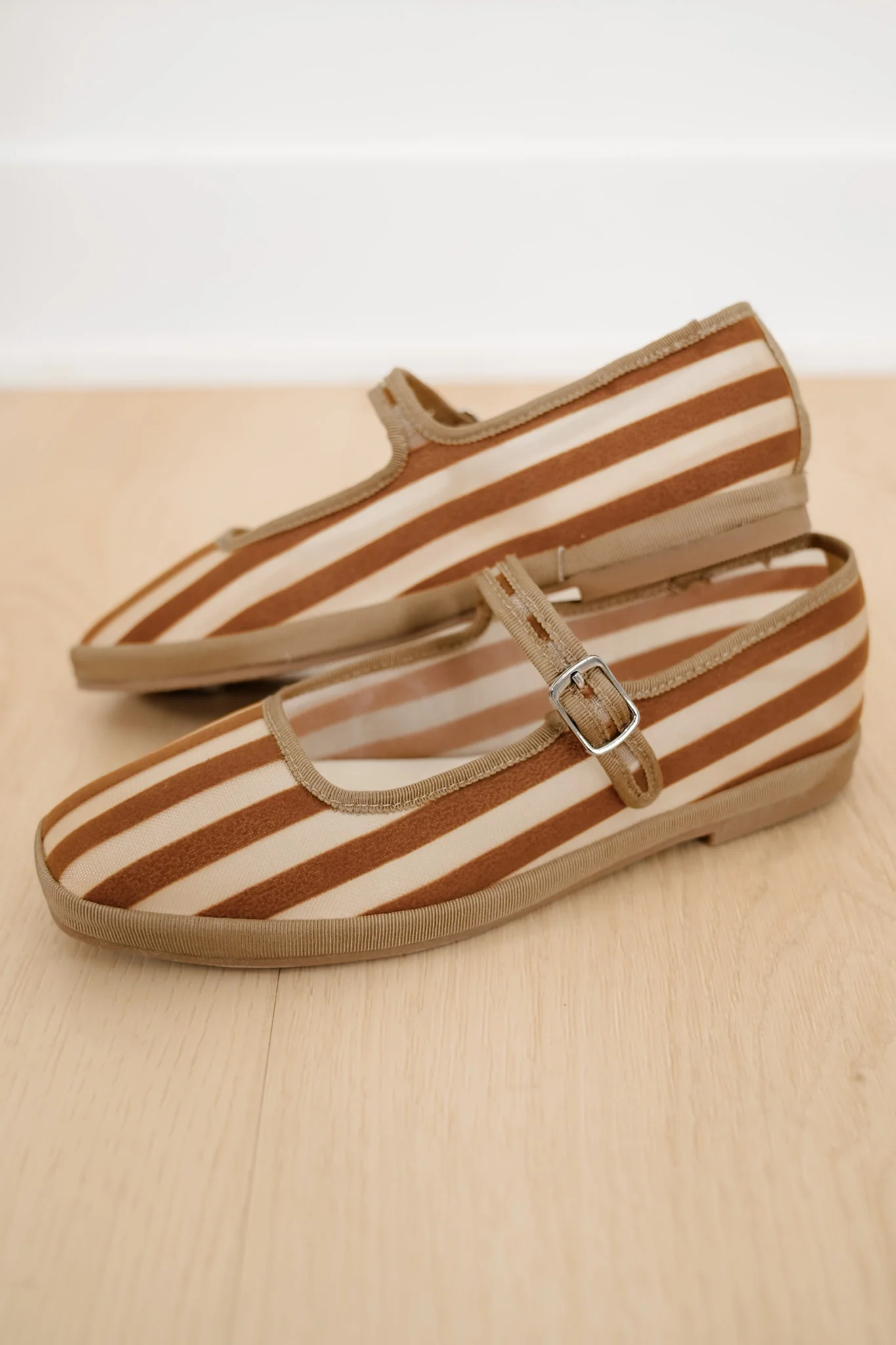 MIA Striped Canvas Mary Jane Flat with Buckle Strap - Image 6