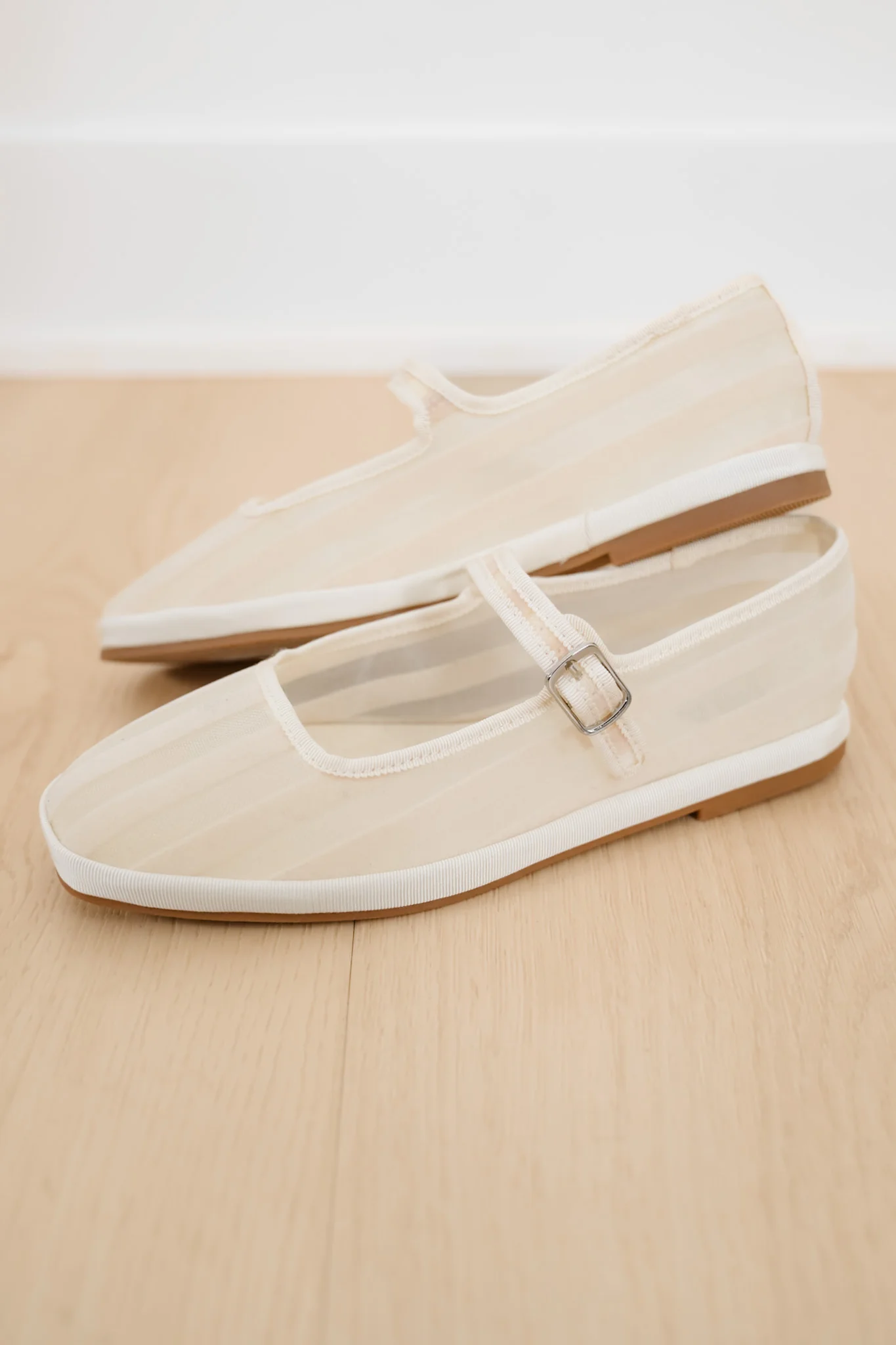 MIA Striped Canvas Mary Jane Flat with Buckle Strap - Image 7