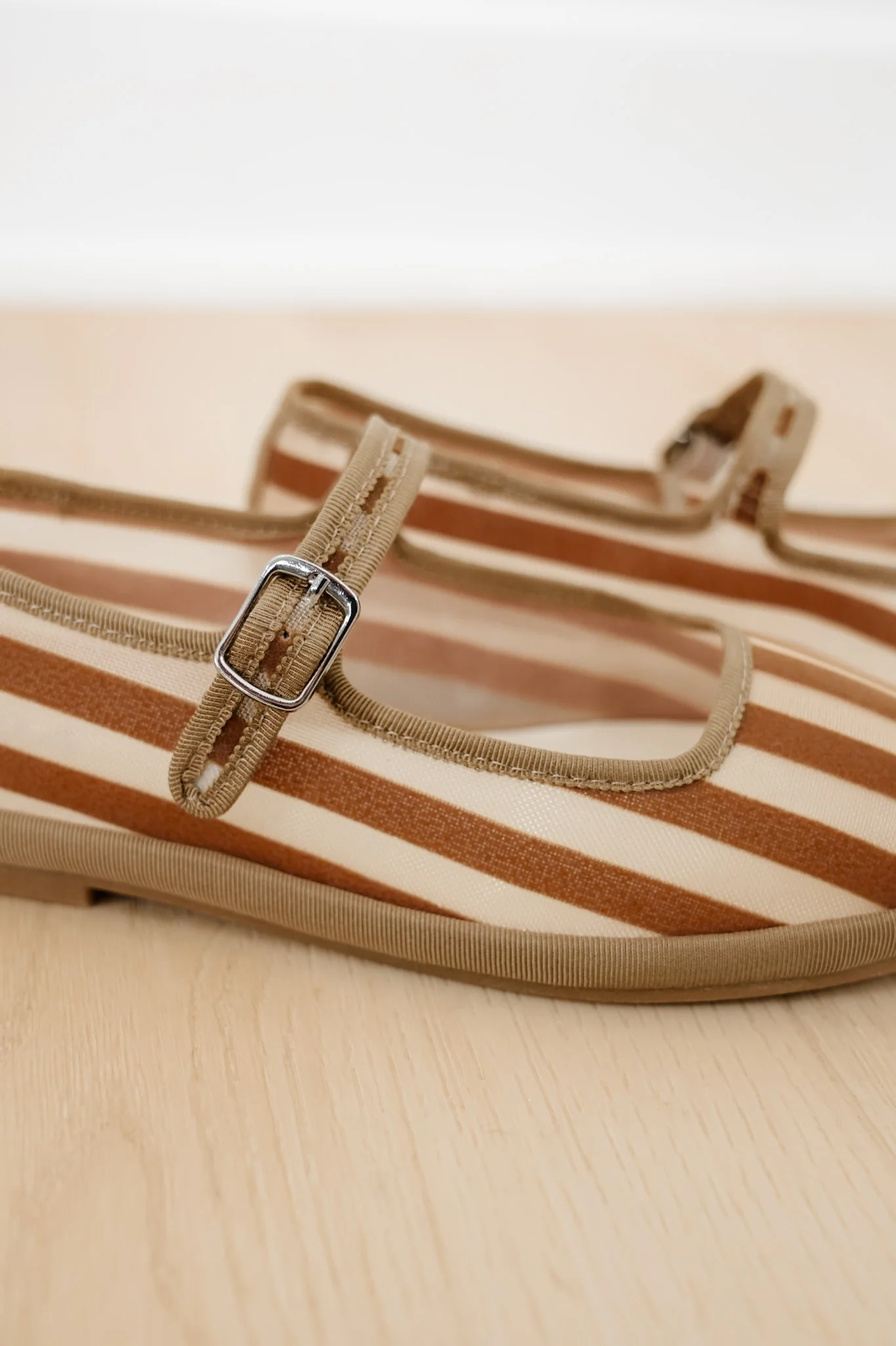 MIA Striped Canvas Mary Jane Flat with Buckle Strap - Image 9