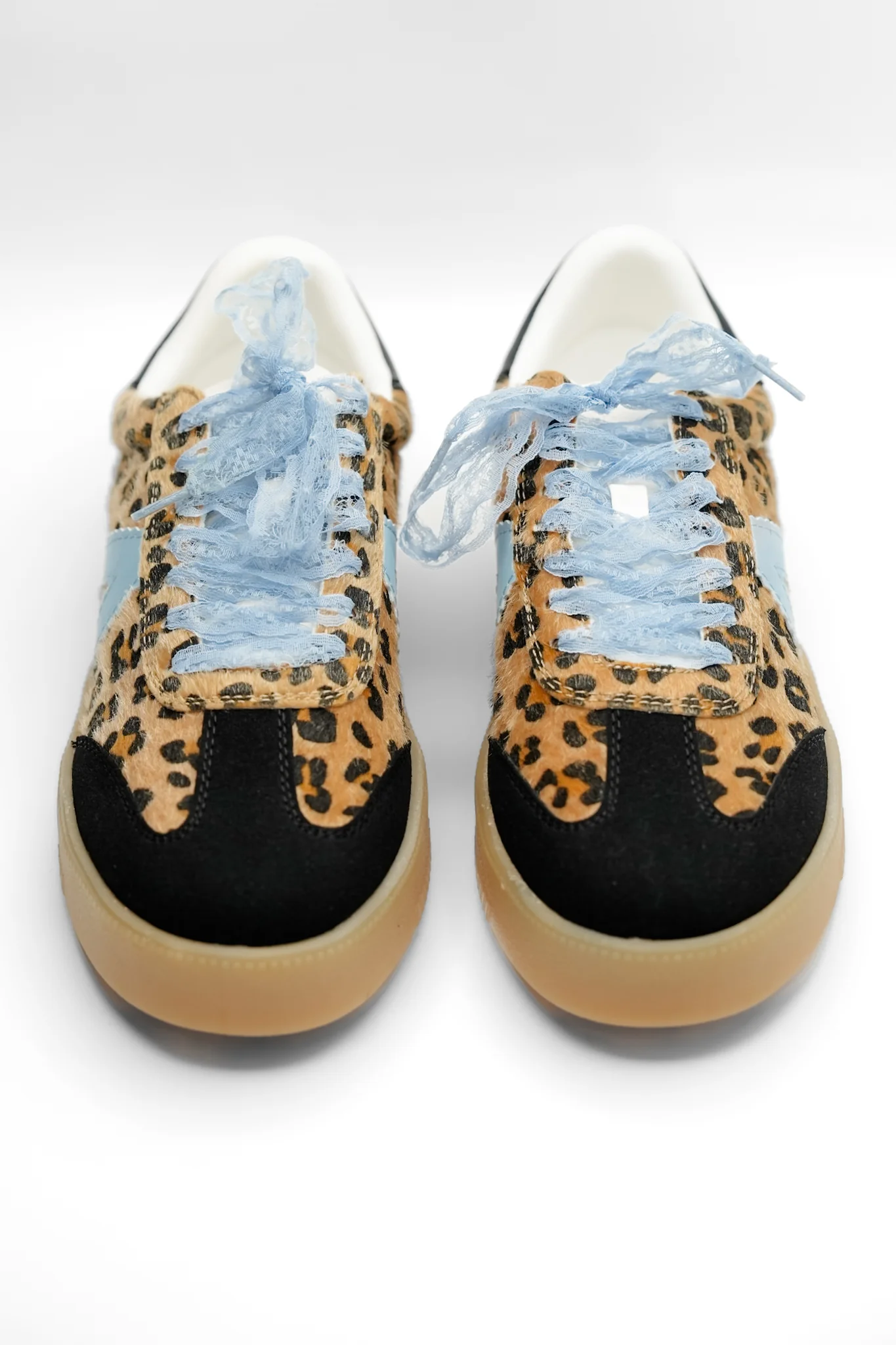 MIA Textured Animal Print Low Top Sneaker with Lace Detail - Image 5